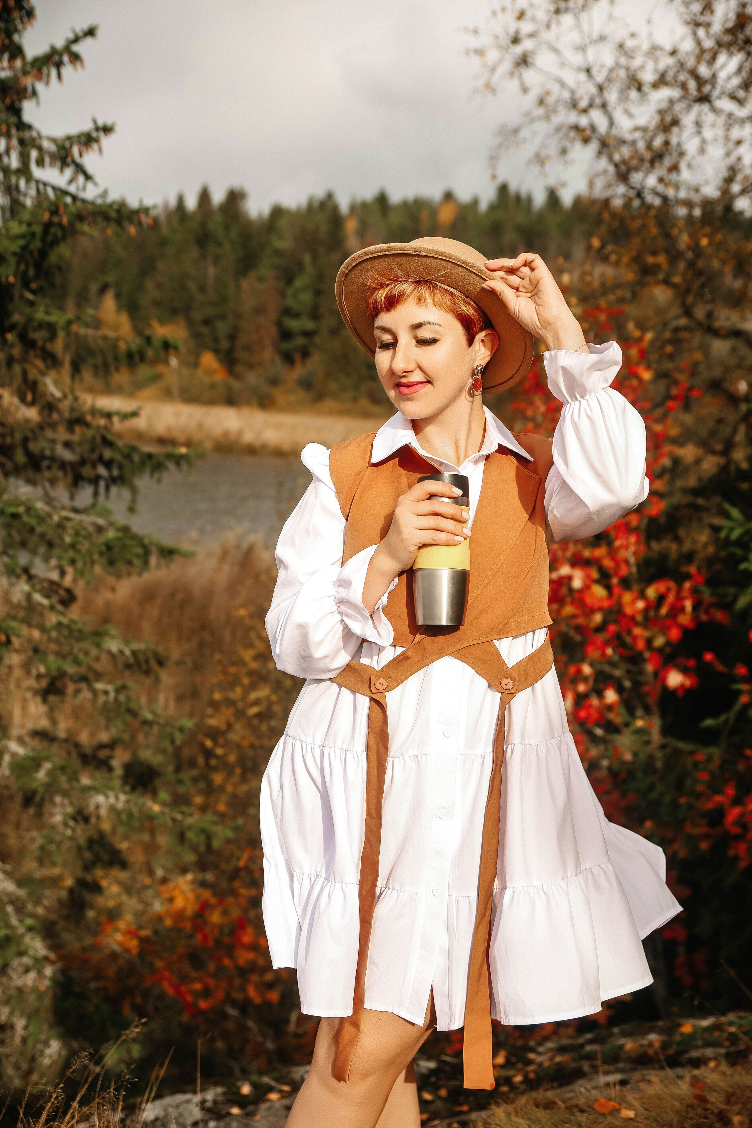 Женская осенняя фотосессия в Москве. Свадебный и семейный фотограф в Москве