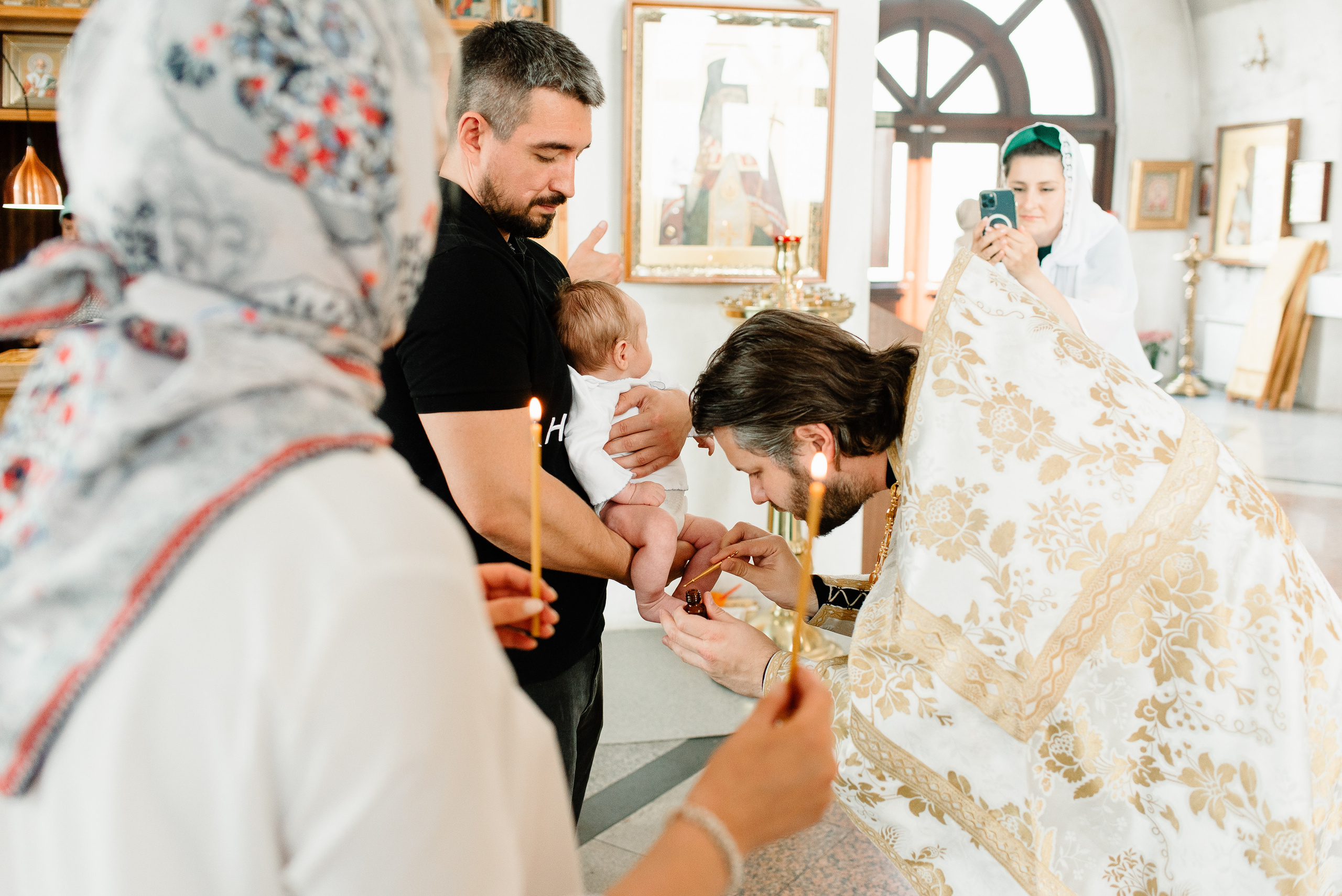 Крещение. Фотограф новорожденных и семей Юлия Коноплева в Москве