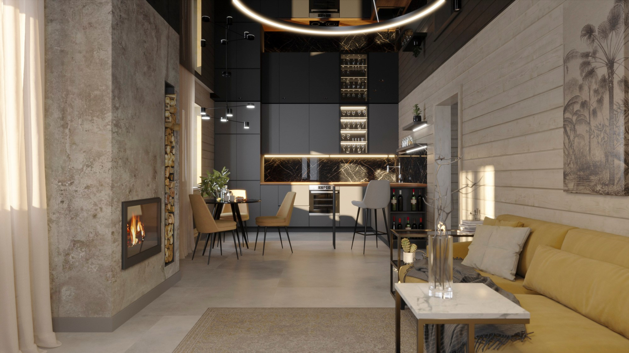 Дом 132 м² с мансардой. Дизайн для каждого