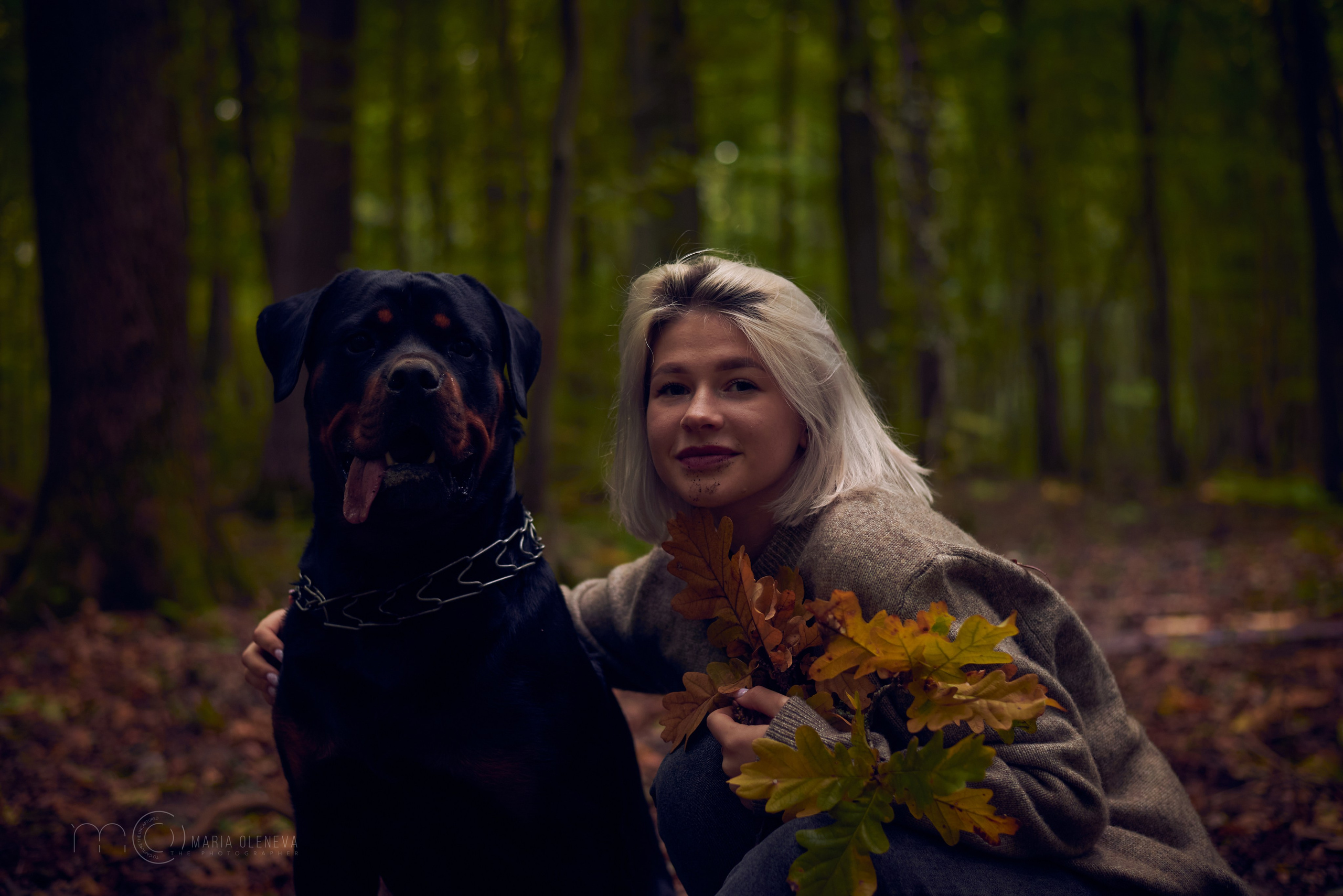 Прогулка с собакой. Фотограф Мария Оленева