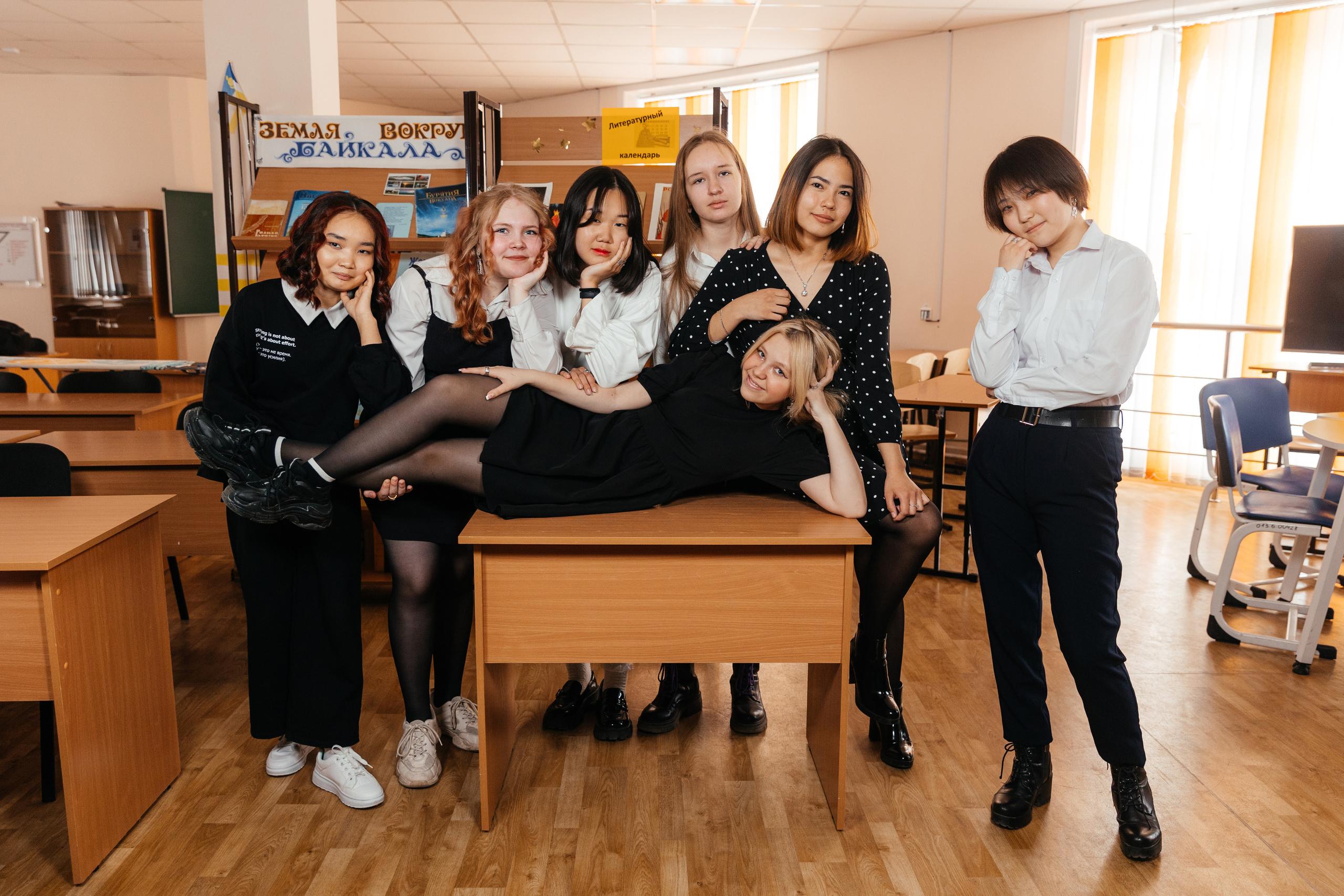 Фотосессия в школе. СОШ 63. Свадебный и семейный фотограф в Улан-Удэ