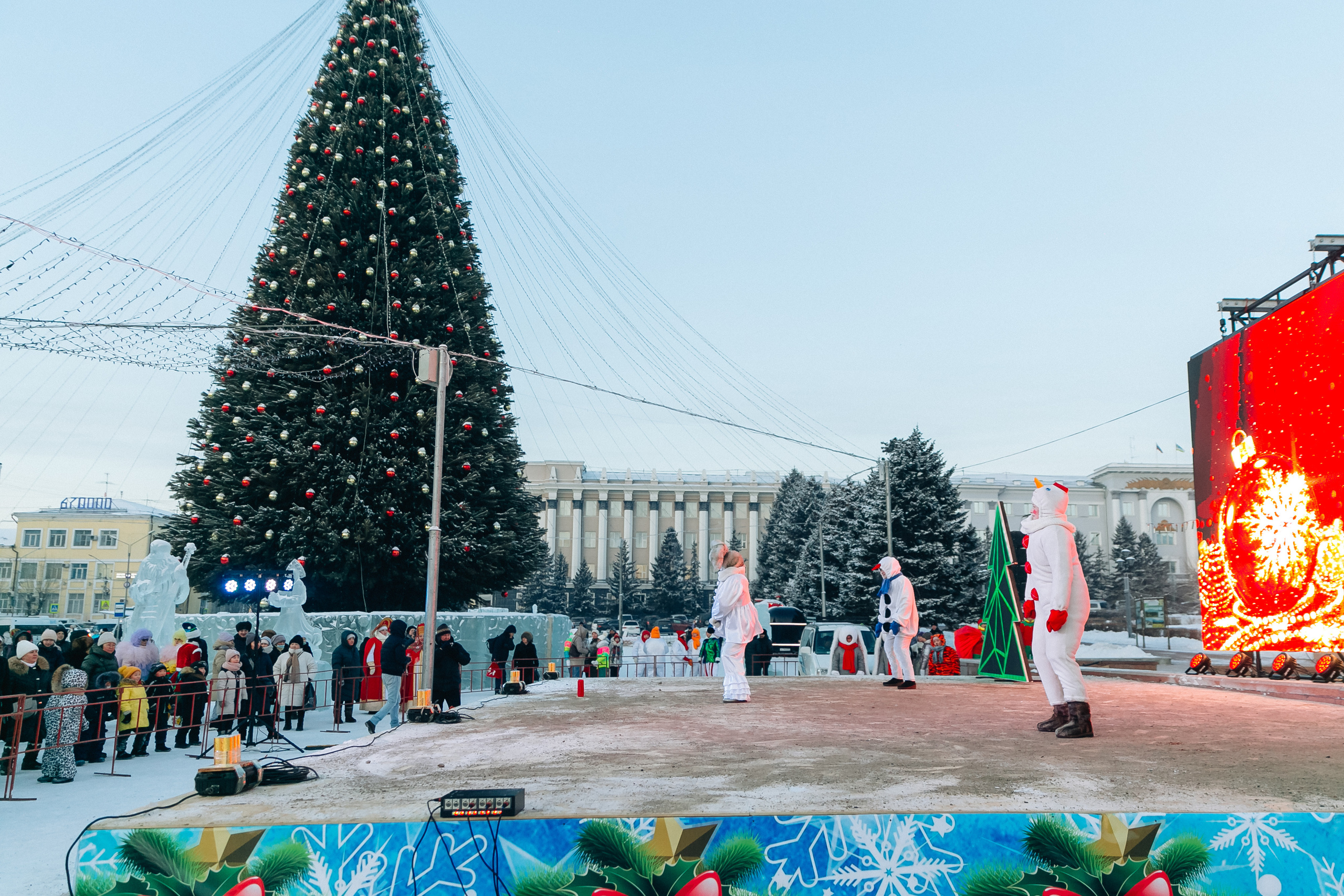 Открытие городской ёлки г. Улан-Удэ. Свадебный и семейный фотограф в Улан-Удэ