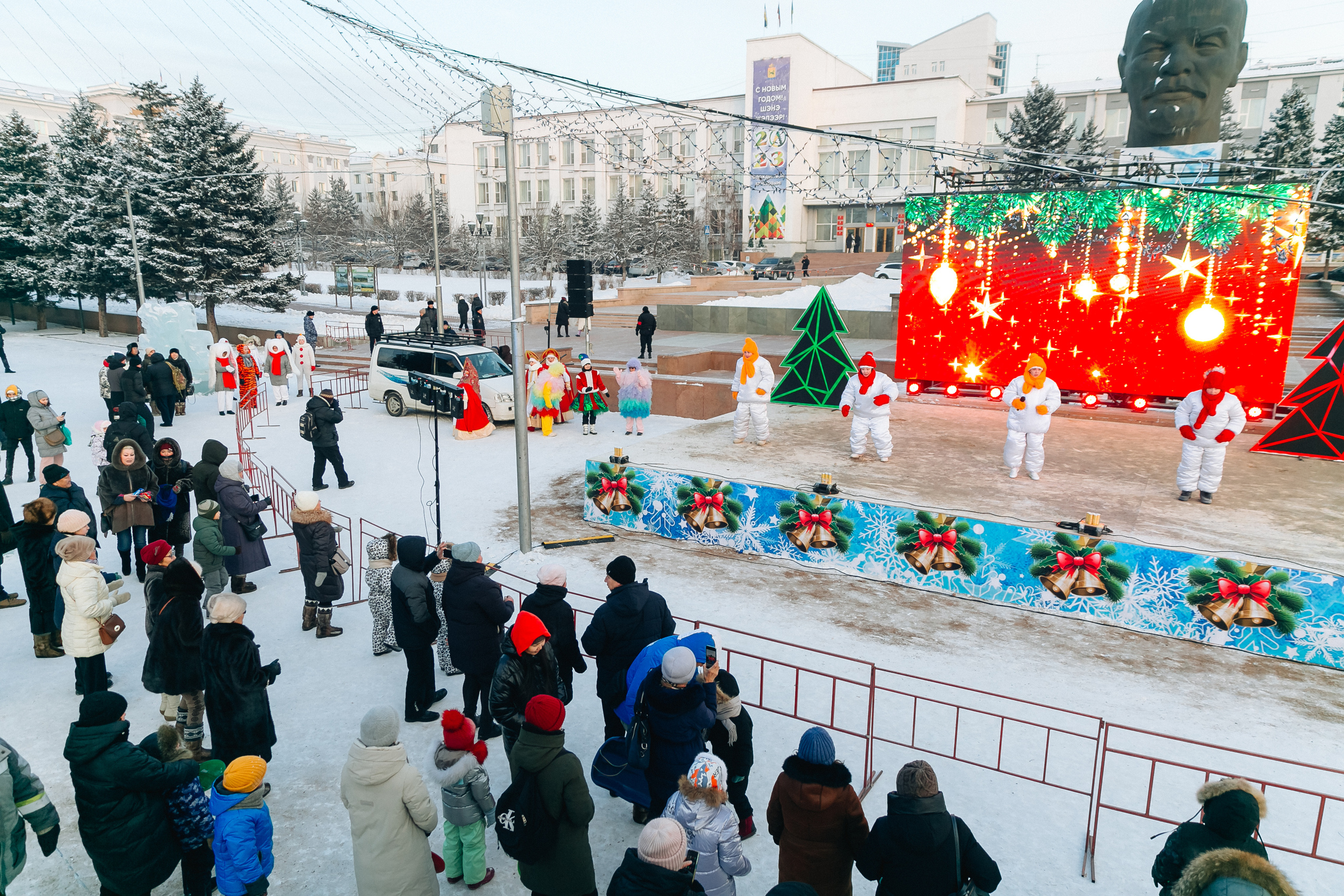 Открытие городской ёлки г. Улан-Удэ. Свадебный и семейный фотограф в Улан-Удэ