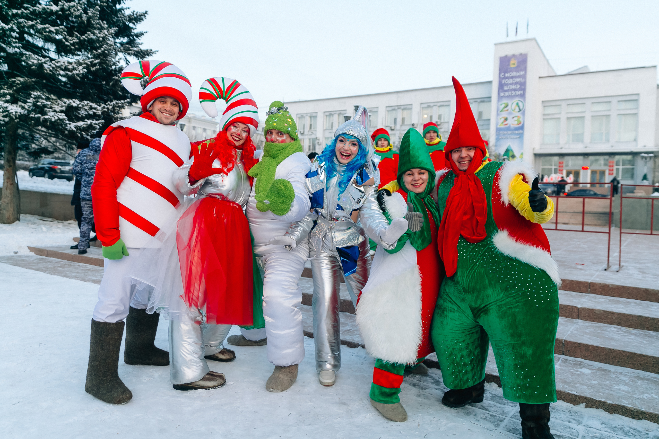 Открытие городской ёлки г. Улан-Удэ. Свадебный и семейный фотограф в Улан-Удэ