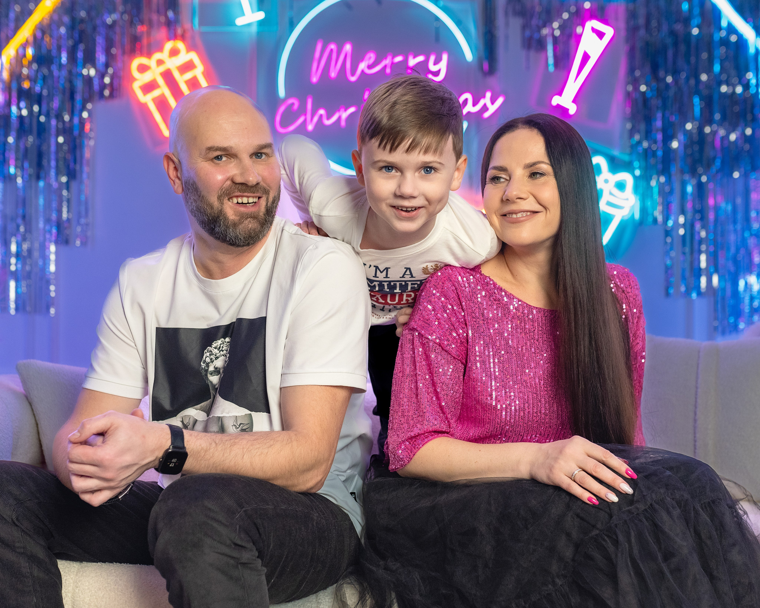 Новогоднее: Алексей, Алена и Степан. Фотограф г. Хабаровск