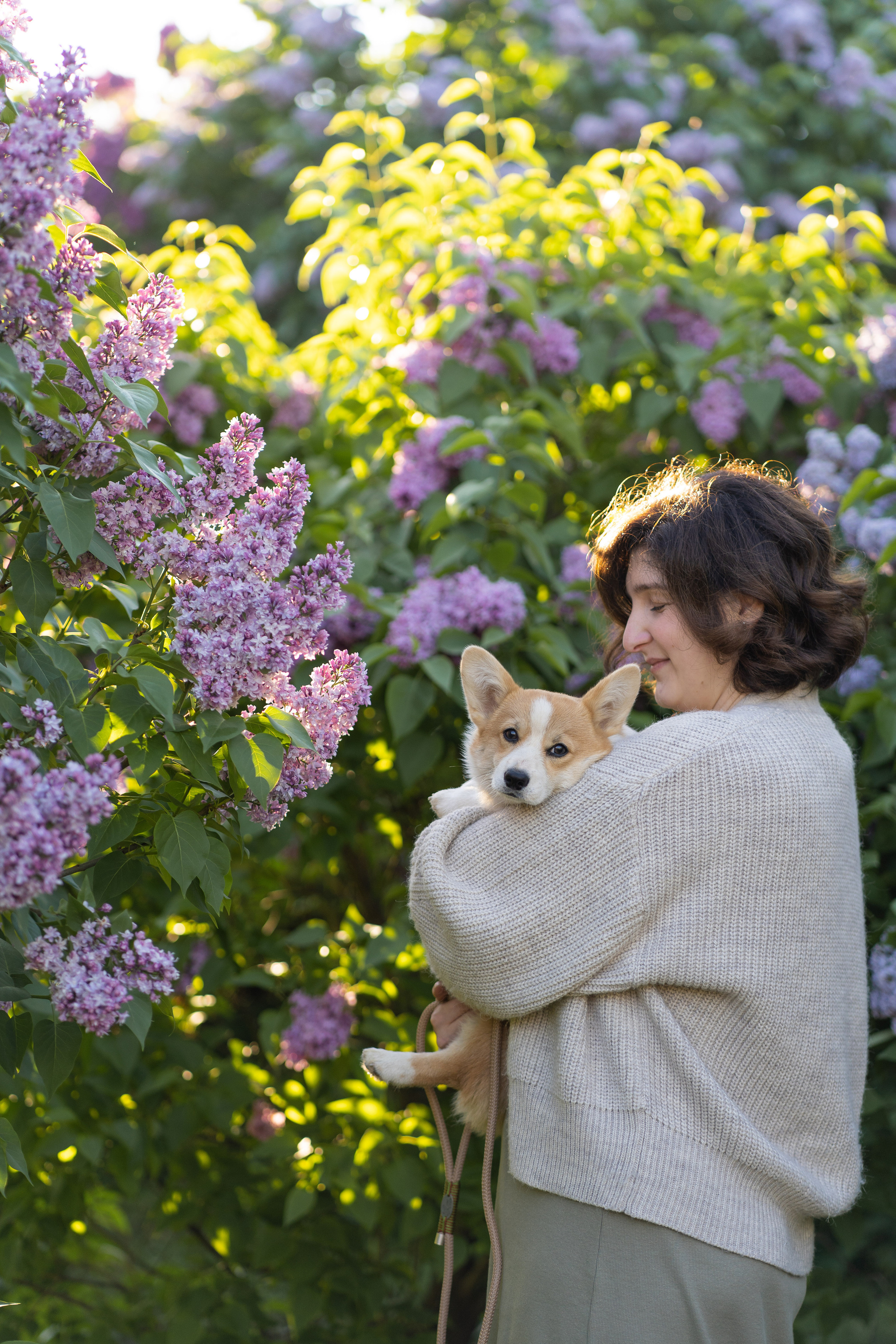 Полина и Стеша, Сиреневый сад. Свадебный фотограф в Москве Анна Полушина