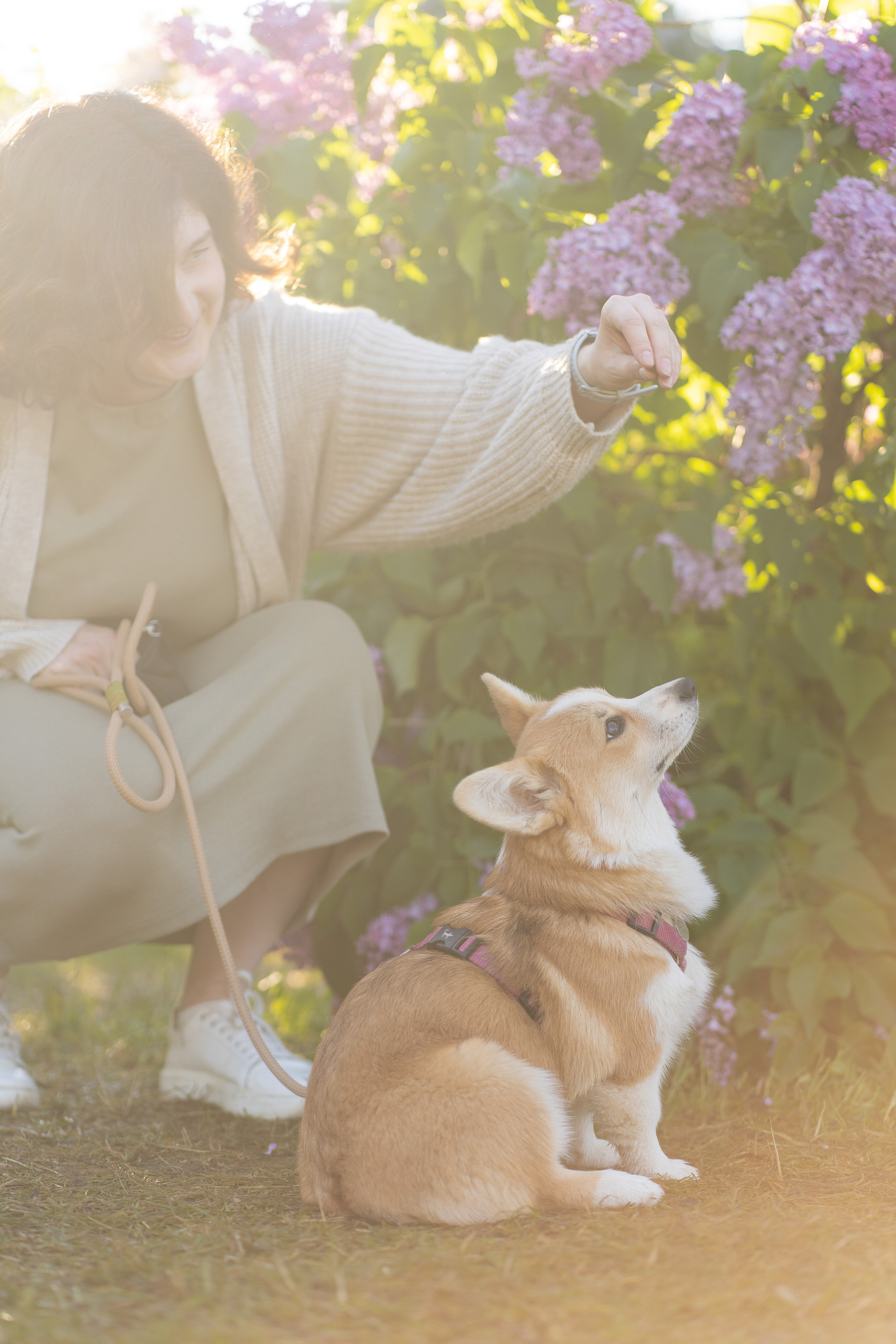 Полина и Стеша, Сиреневый сад. Свадебный фотограф в Москве Анна Полушина
