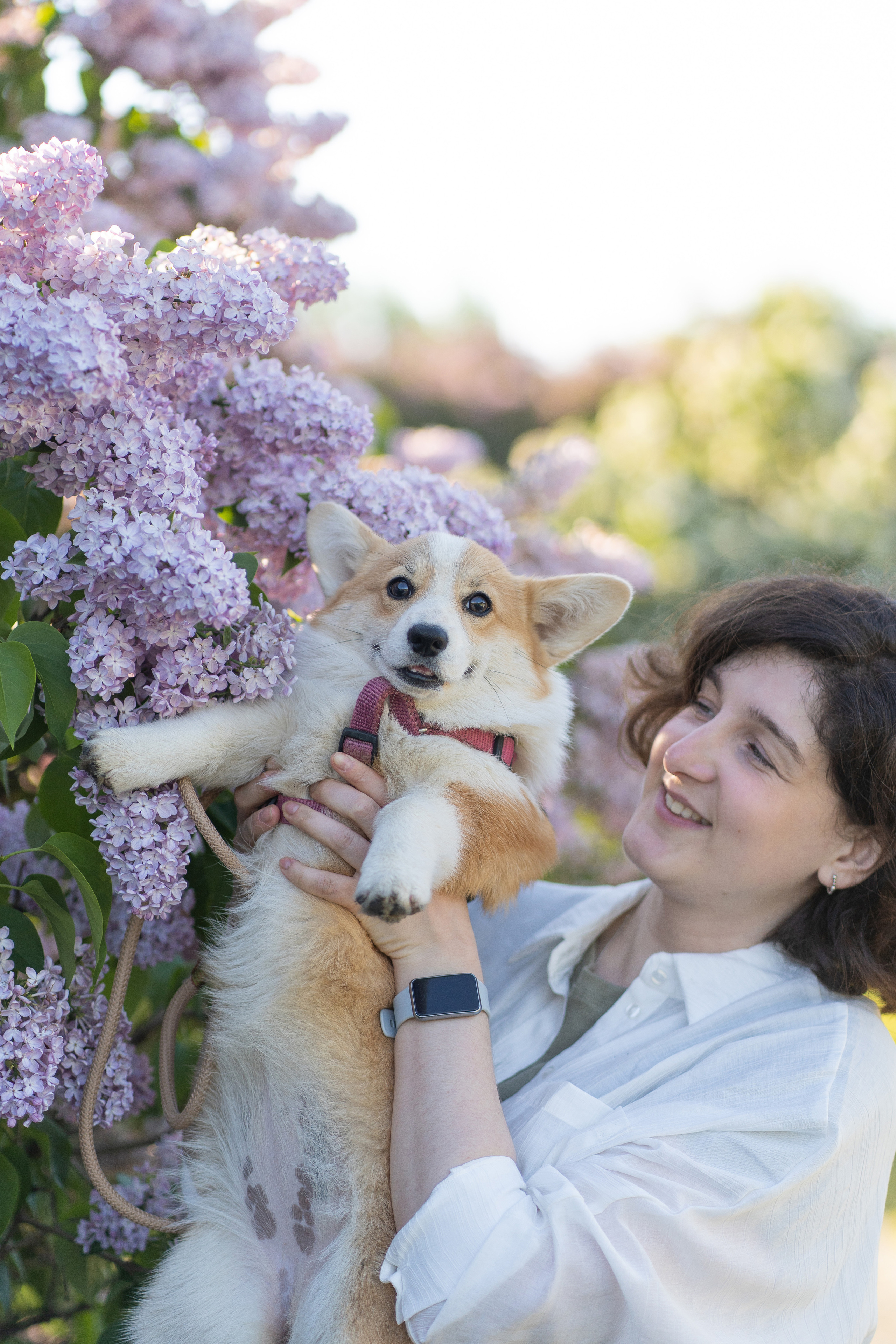 Полина и Стеша, Сиреневый сад. Свадебный фотограф в Москве Анна Полушина