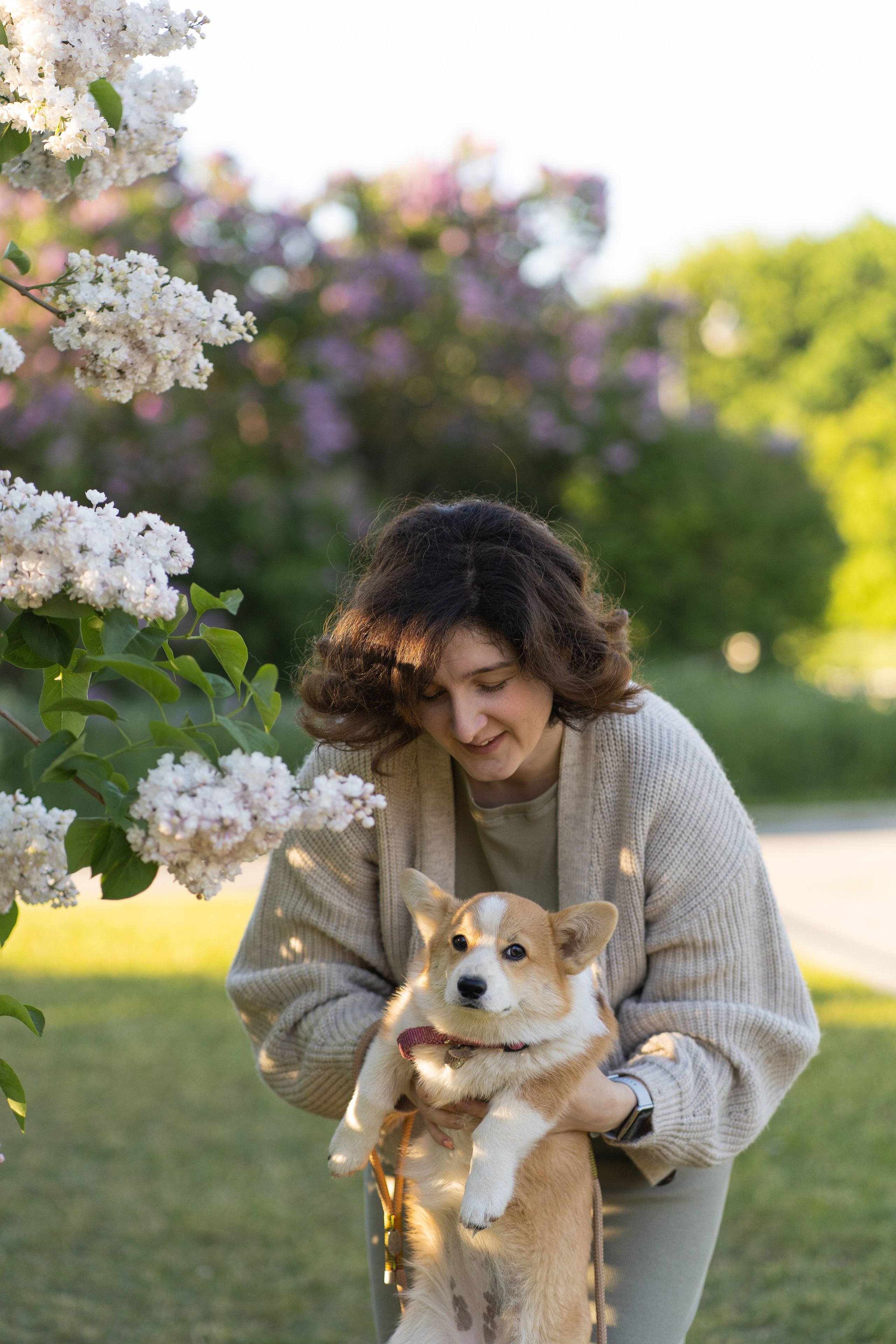 Полина и Стеша, Сиреневый сад. Свадебный фотограф в Москве Анна Полушина
