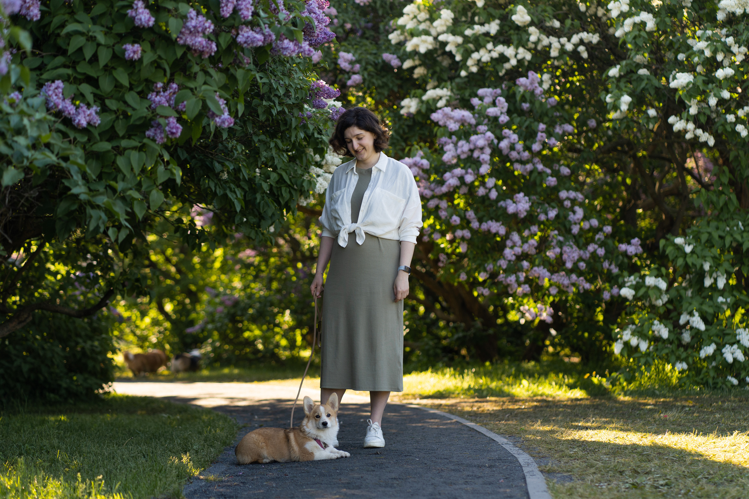 Полина и Стеша, Сиреневый сад. Свадебный фотограф в Москве Анна Полушина
