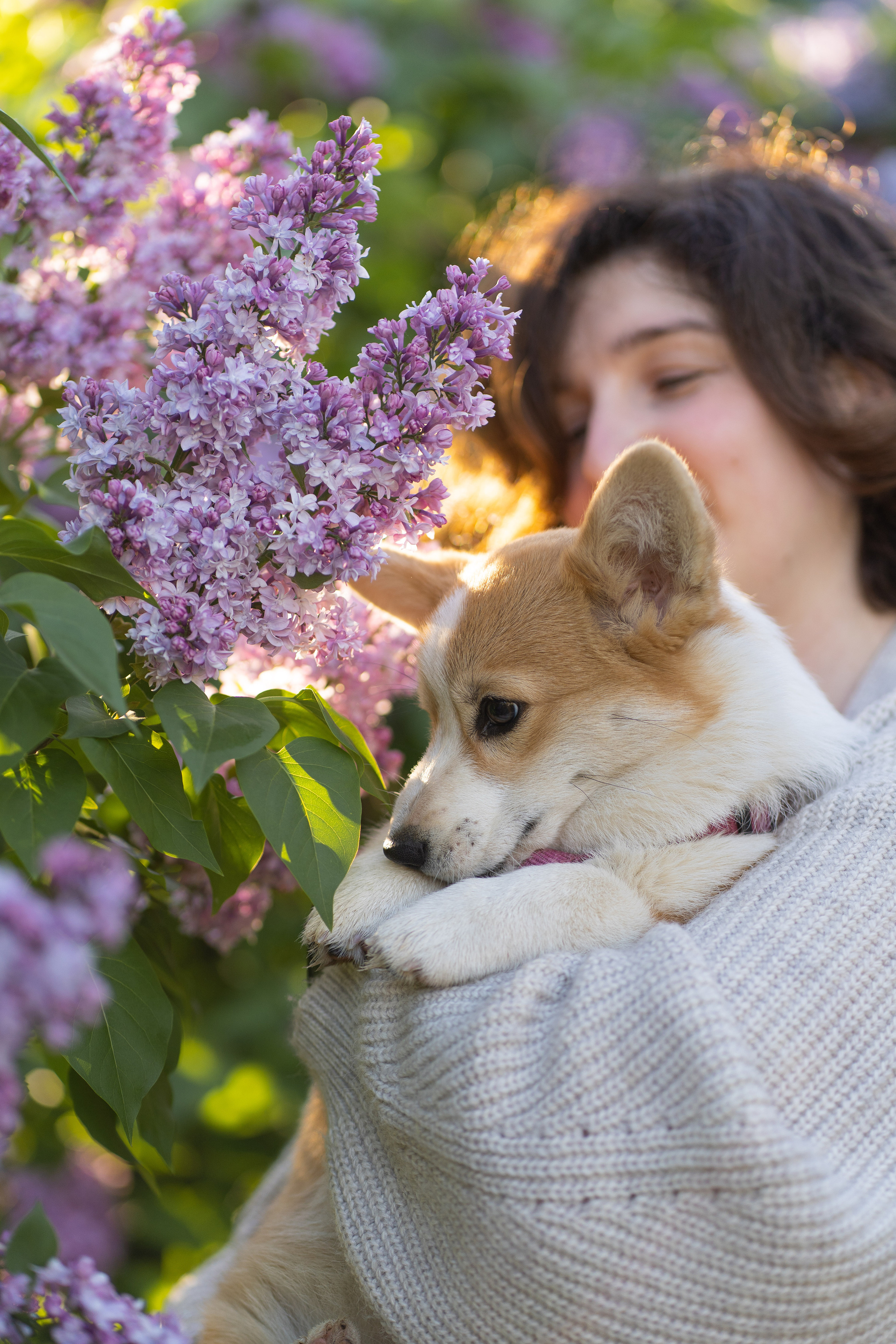 Полина и Стеша, Сиреневый сад. Свадебный фотограф в Москве Анна Полушина