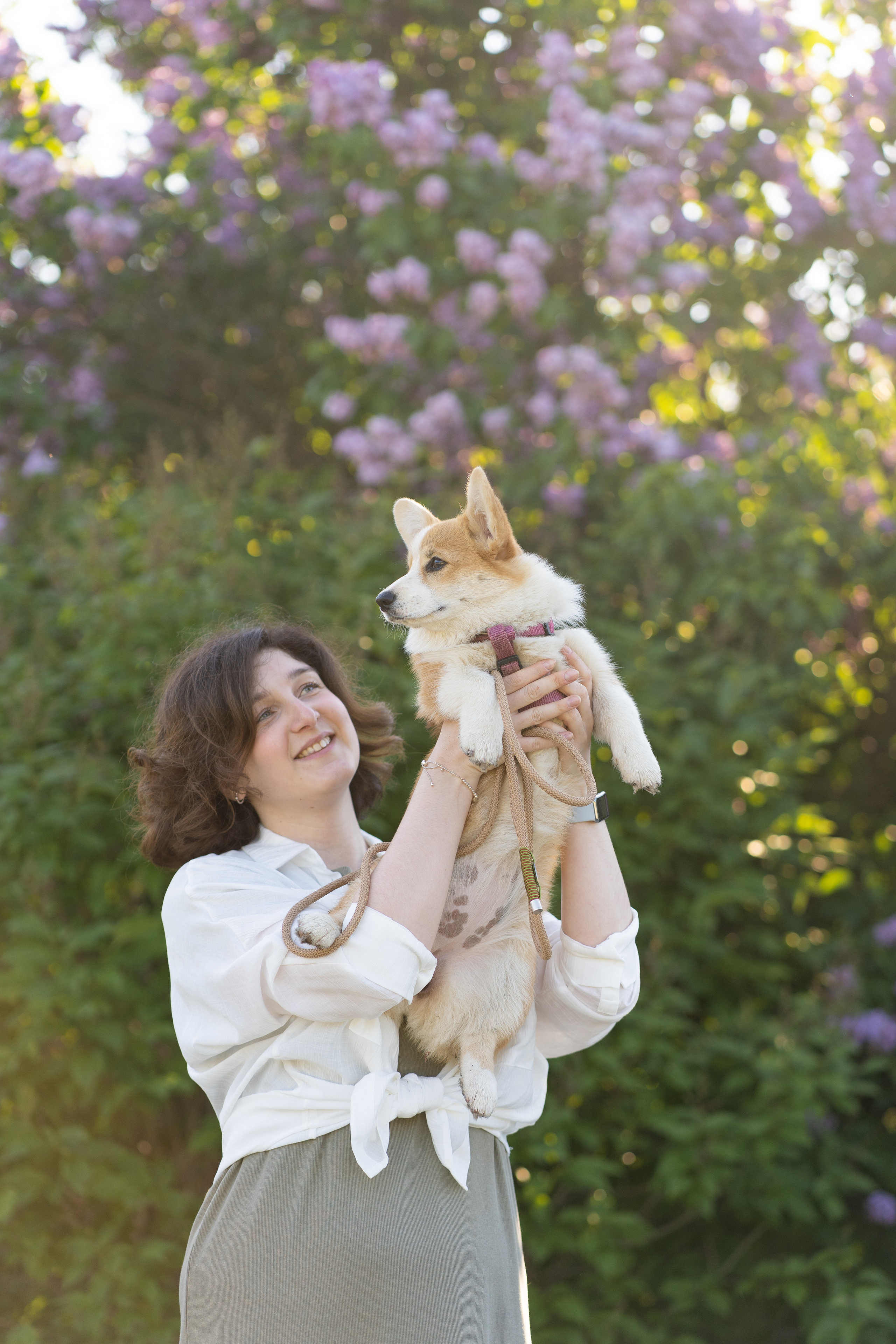 Полина и Стеша, Сиреневый сад. Свадебный фотограф в Москве Анна Полушина