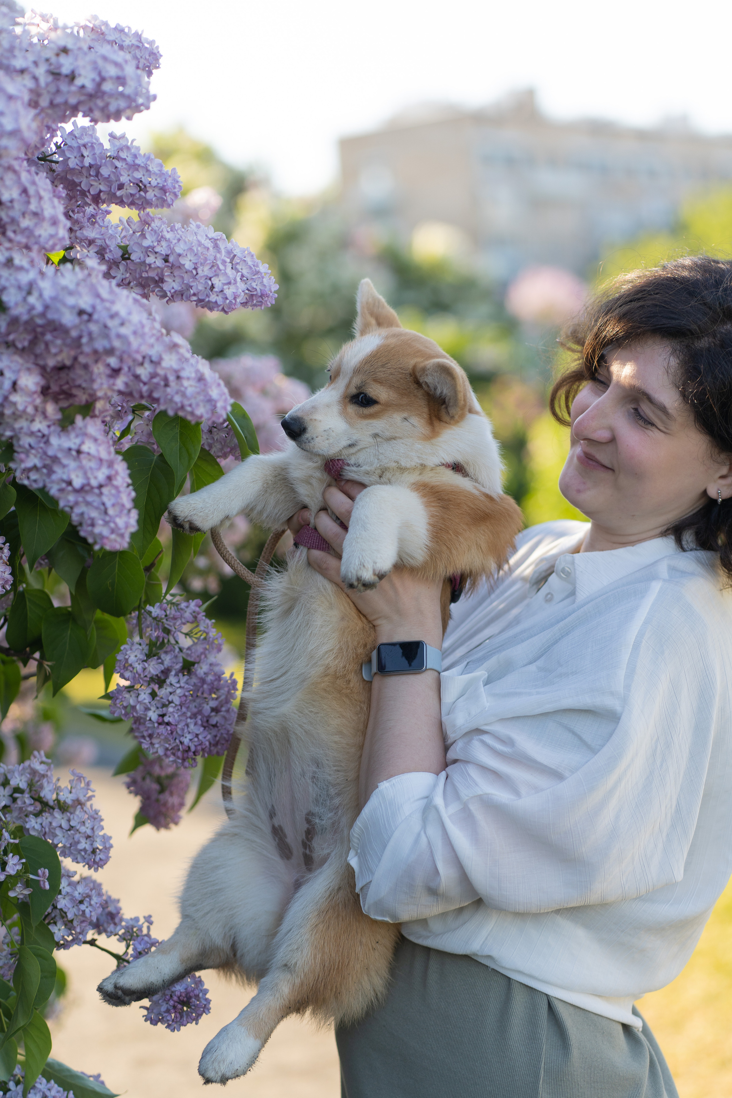 Полина и Стеша, Сиреневый сад. Свадебный фотограф в Москве Анна Полушина