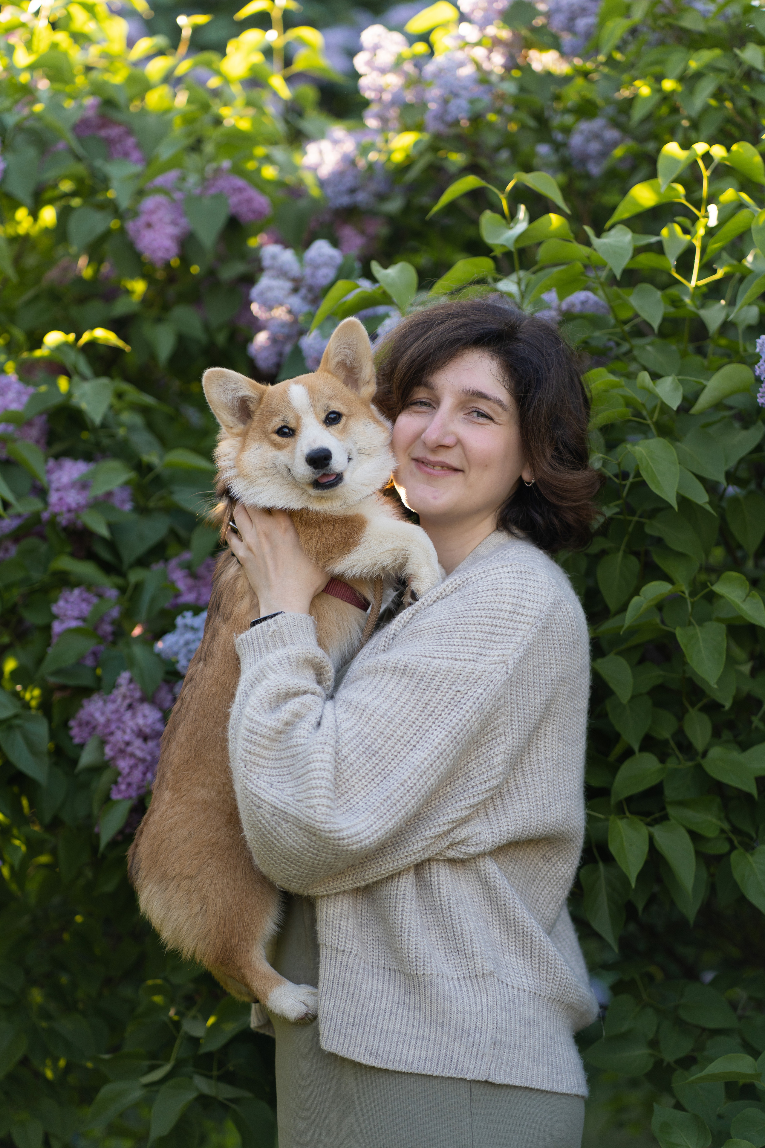 Полина и Стеша, Сиреневый сад. Свадебный фотограф в Москве Анна Полушина