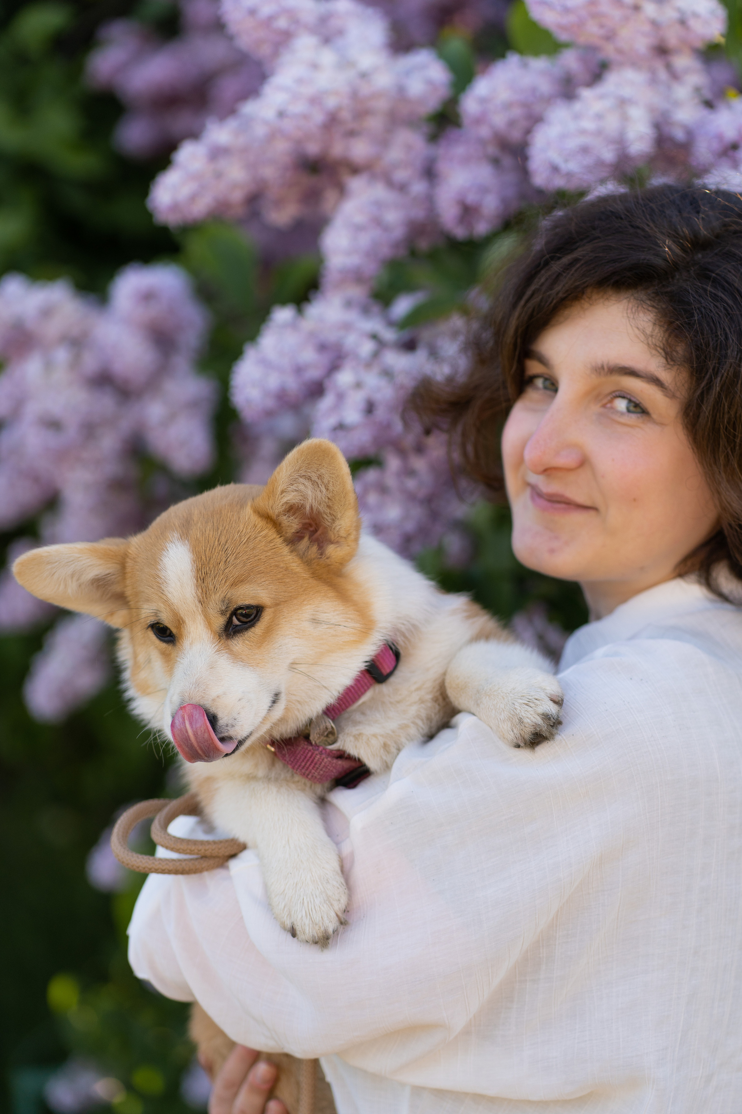 Полина и Стеша, Сиреневый сад. Свадебный фотограф в Москве Анна Полушина
