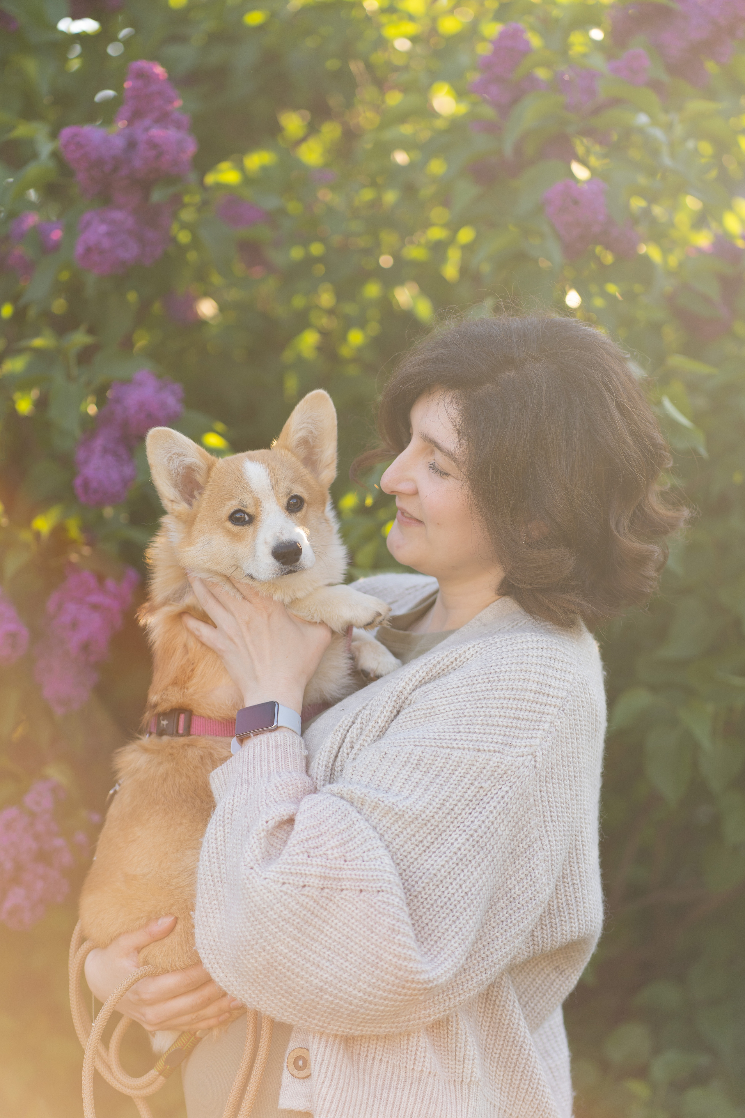 Полина и Стеша, Сиреневый сад. Свадебный фотограф в Москве Анна Полушина