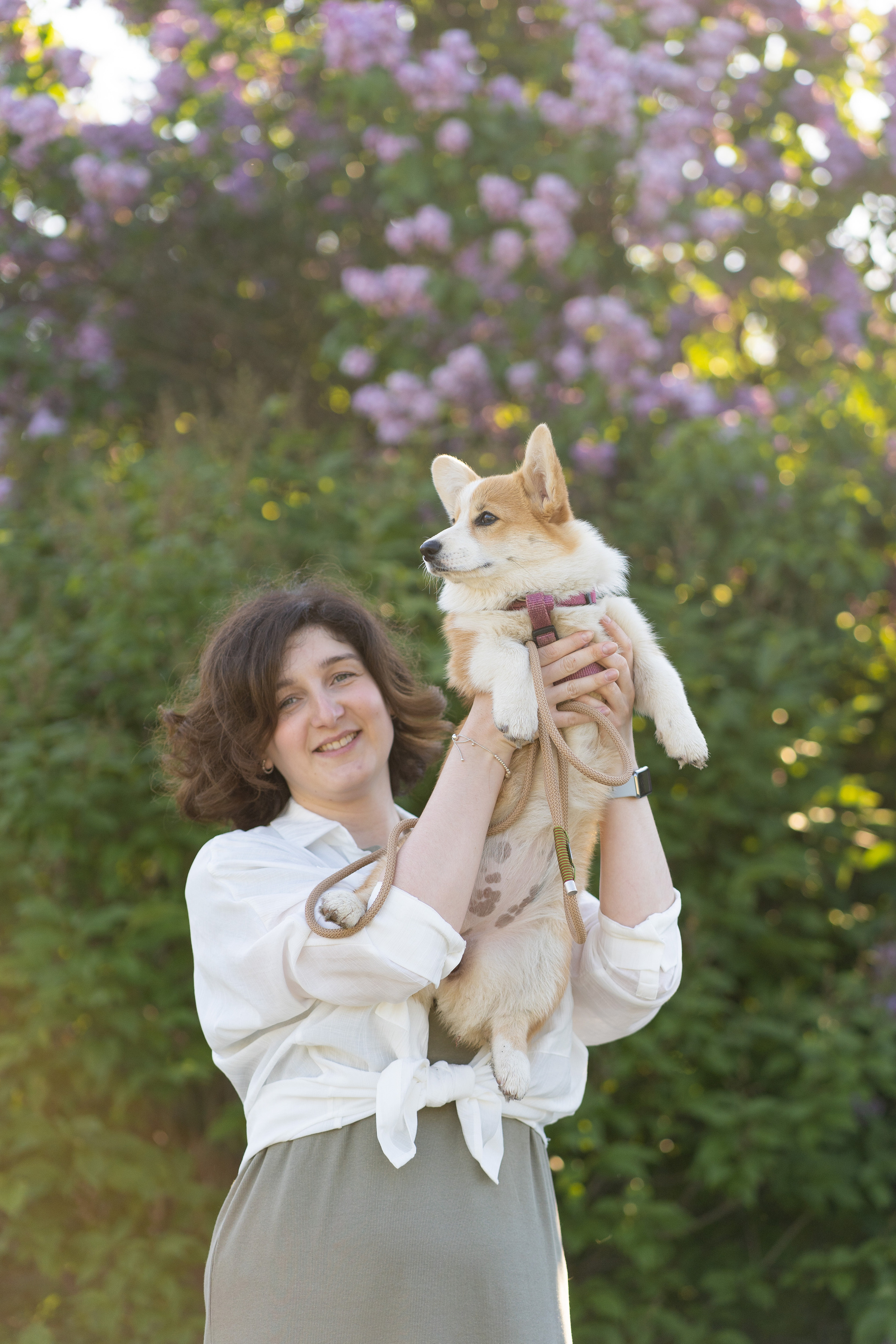 Полина и Стеша, Сиреневый сад. Свадебный фотограф в Москве Анна Полушина