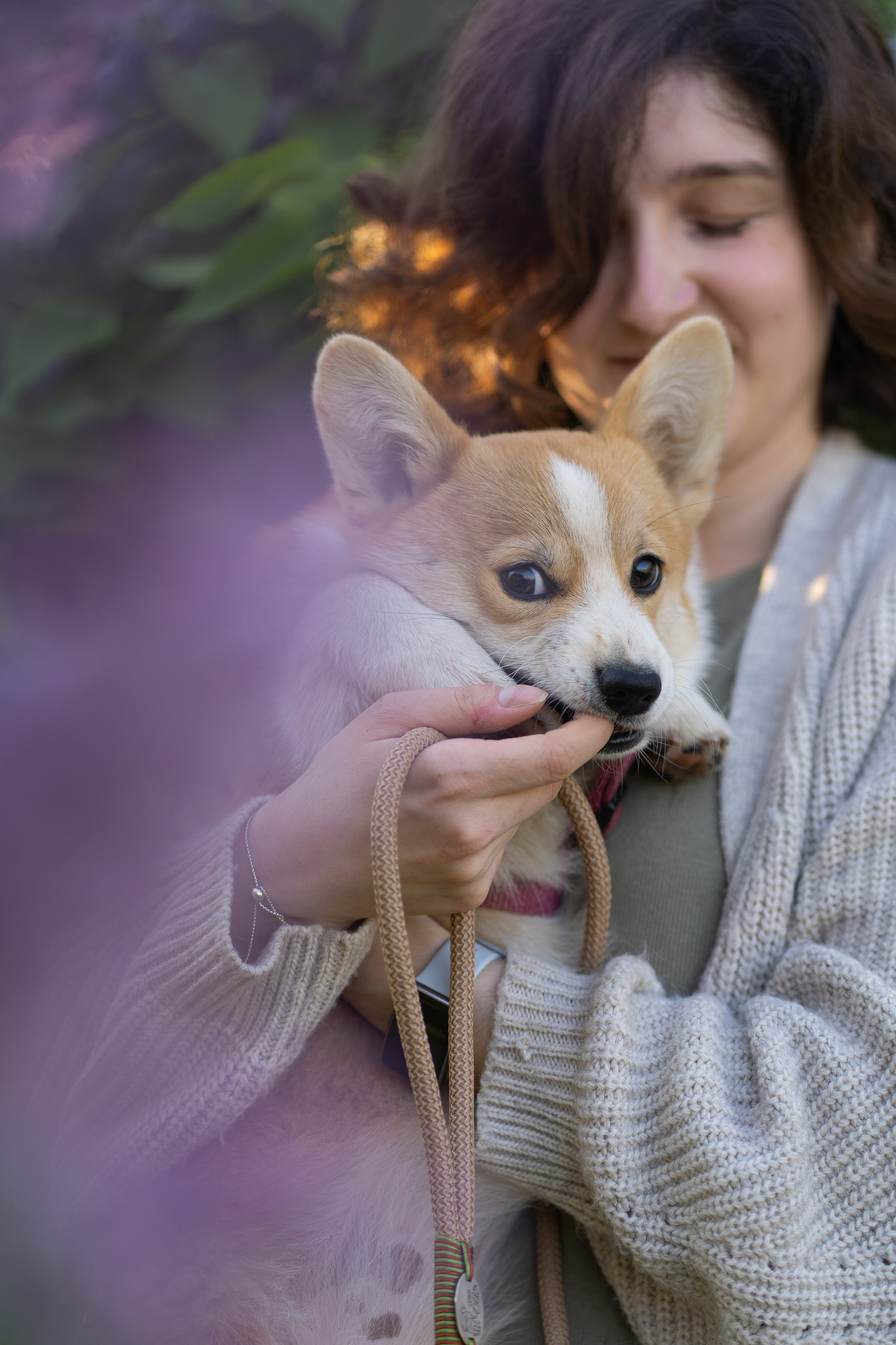 Полина и Стеша, Сиреневый сад. Свадебный фотограф в Москве Анна Полушина