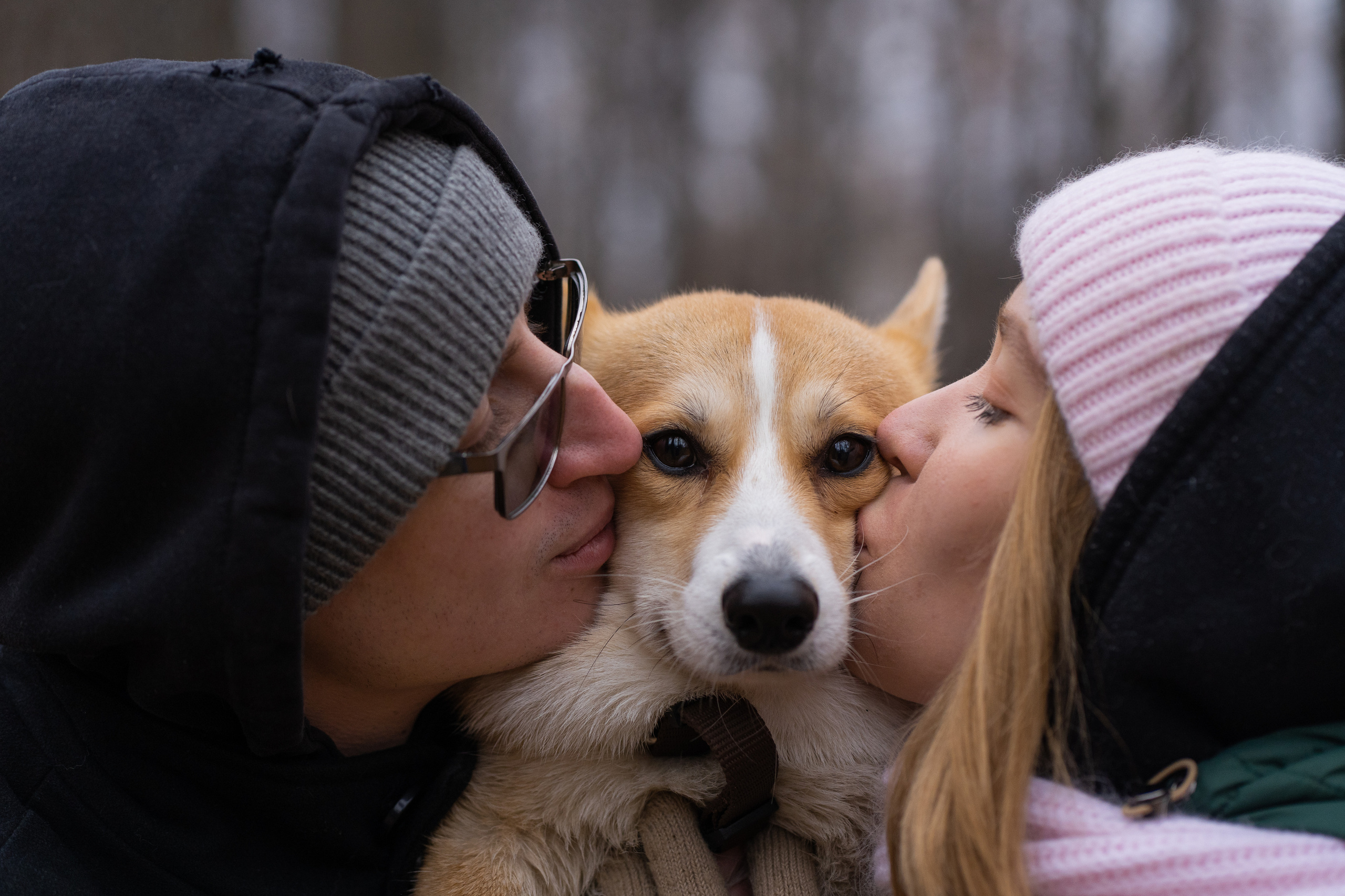 Ульяна, Рома, корги Эйс. Свадебный фотограф в Москве Анна Полушина