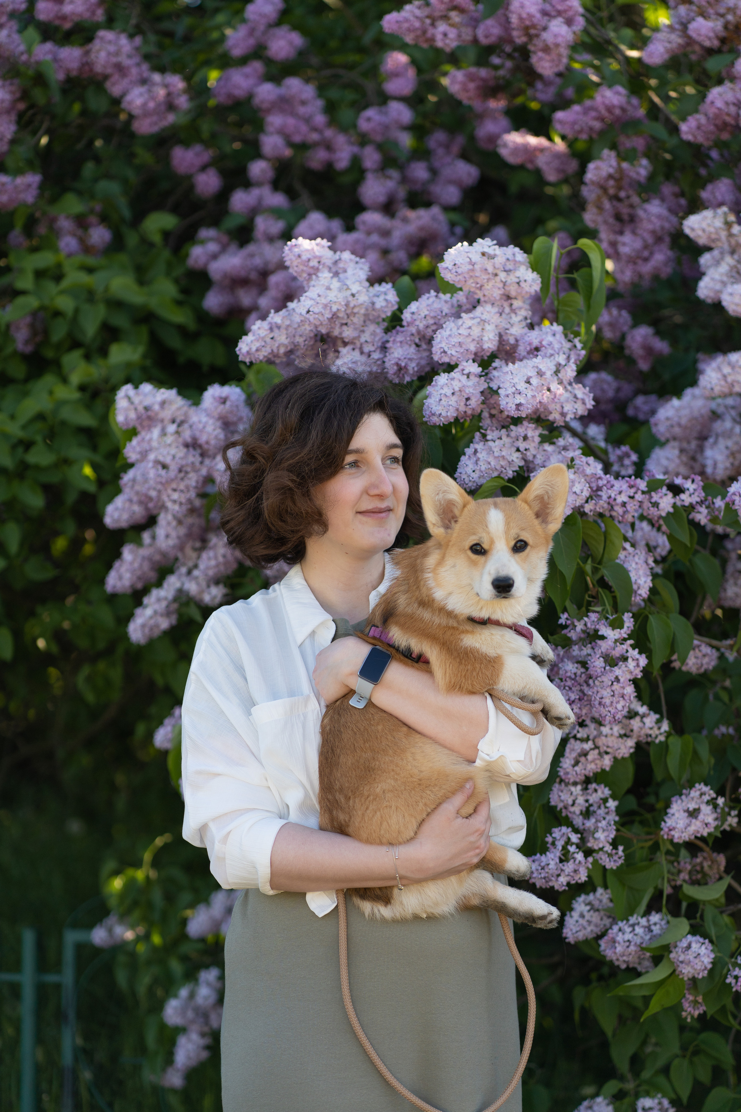 Полина и Стеша, Сиреневый сад. Свадебный фотограф в Москве Анна Полушина