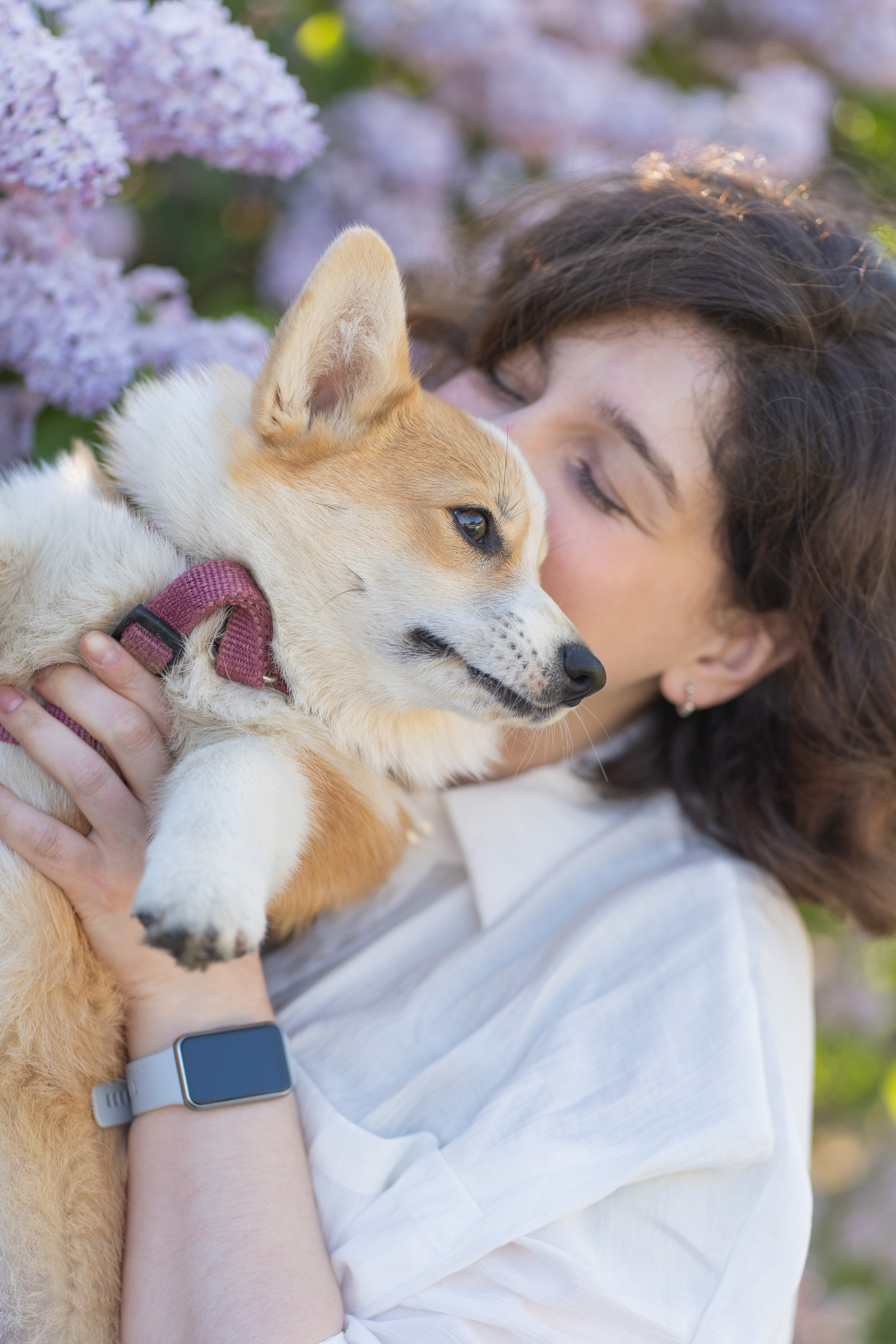 Полина и Стеша, Сиреневый сад. Свадебный фотограф в Москве Анна Полушина