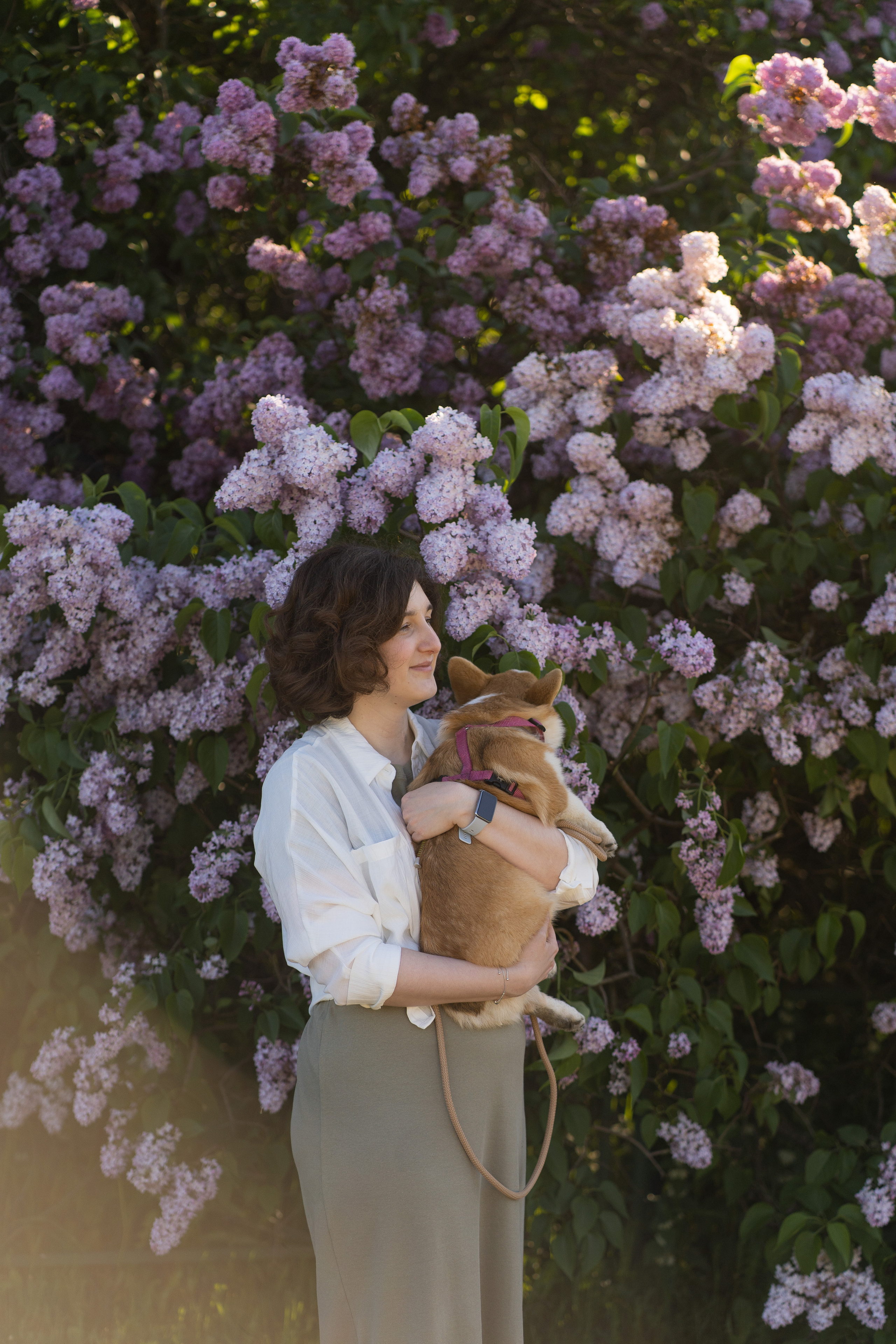 Полина и Стеша, Сиреневый сад. Свадебный фотограф в Москве Анна Полушина