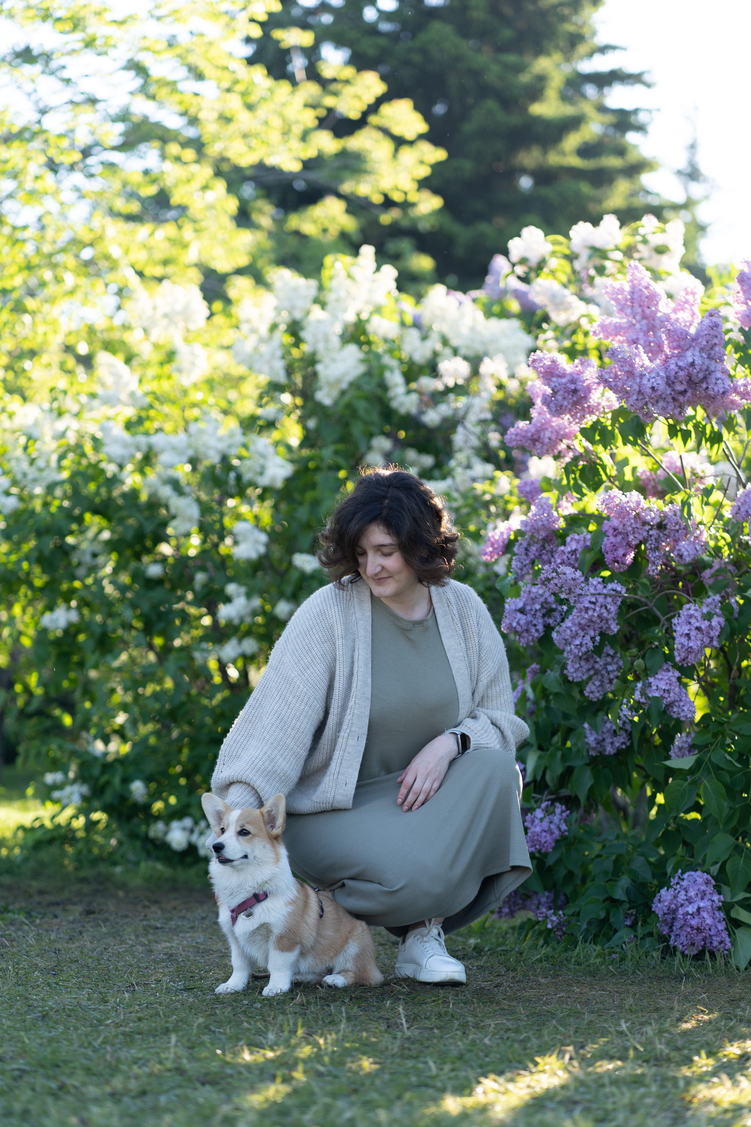 Полина и Стеша, Сиреневый сад. Свадебный фотограф в Москве Анна Полушина