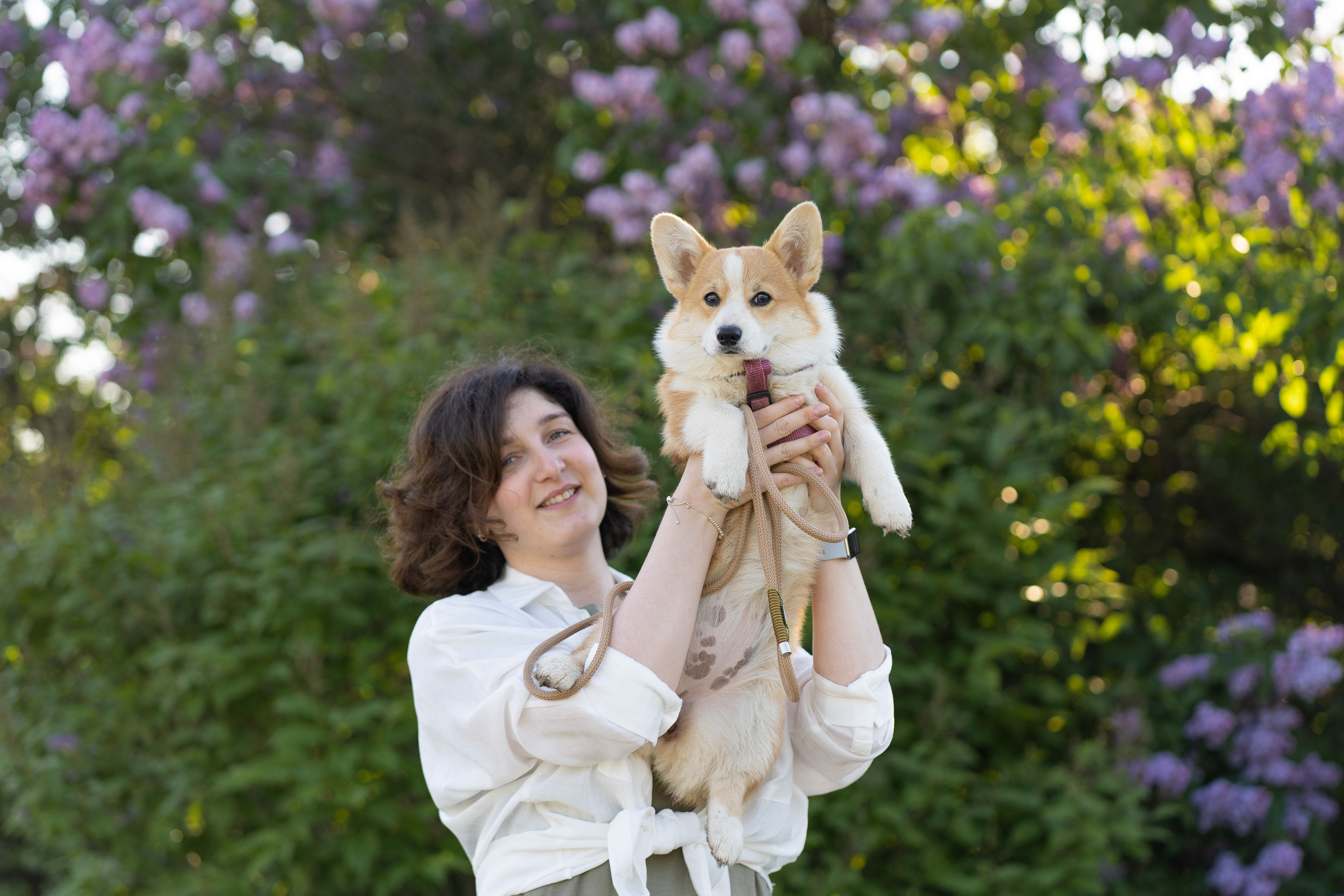 Полина и Стеша, Сиреневый сад. Свадебный фотограф в Москве Анна Полушина