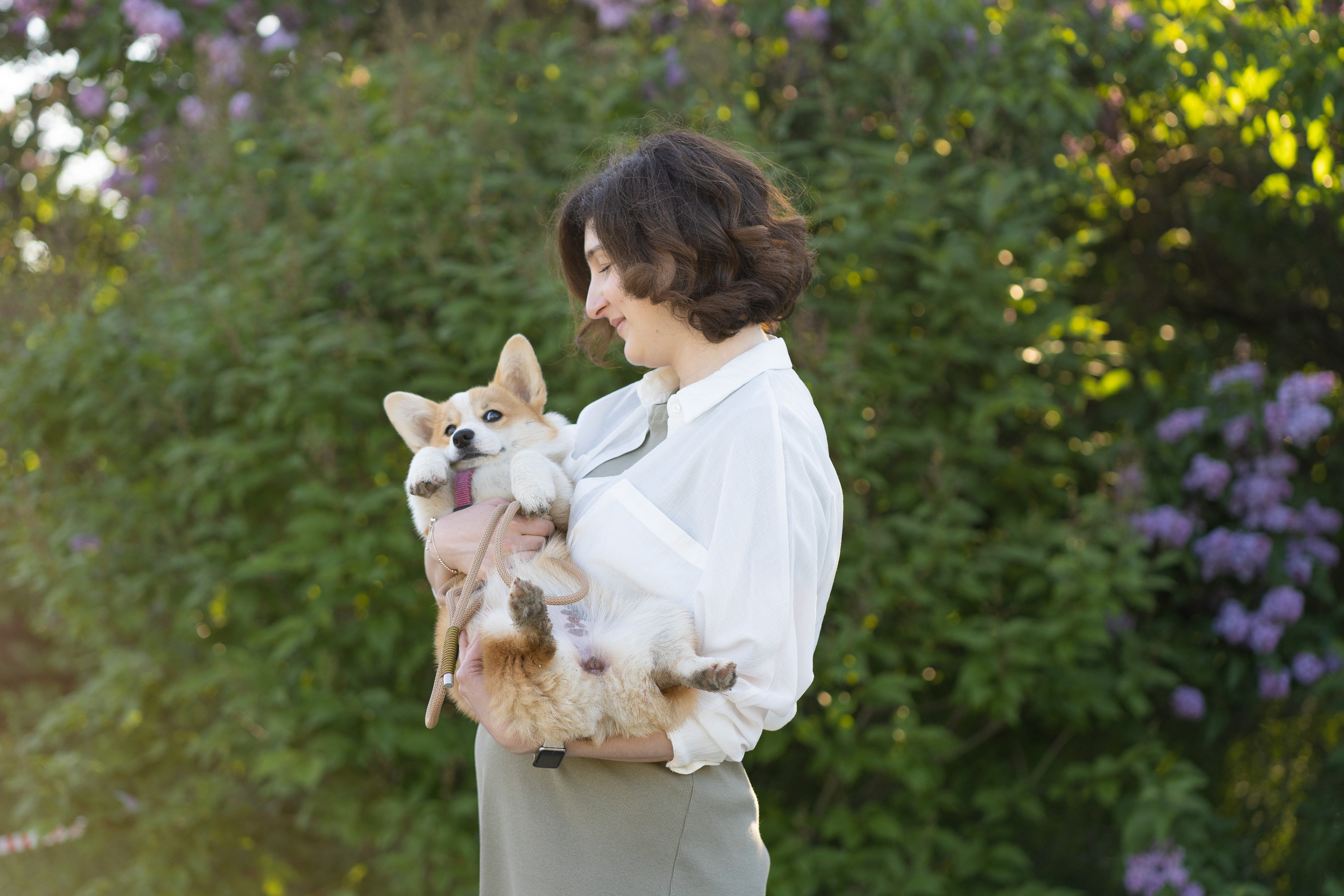 Полина и Стеша, Сиреневый сад. Свадебный фотограф в Москве Анна Полушина