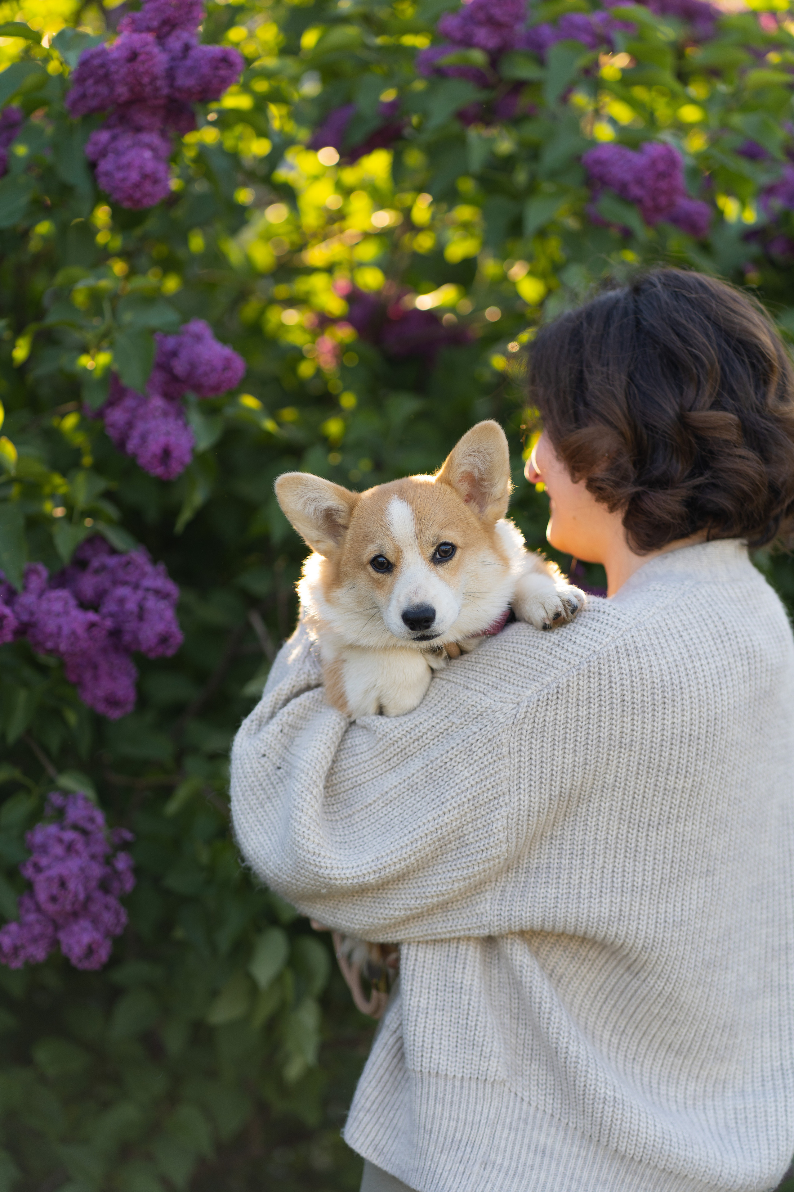 Полина и Стеша, Сиреневый сад. Свадебный фотограф в Москве Анна Полушина