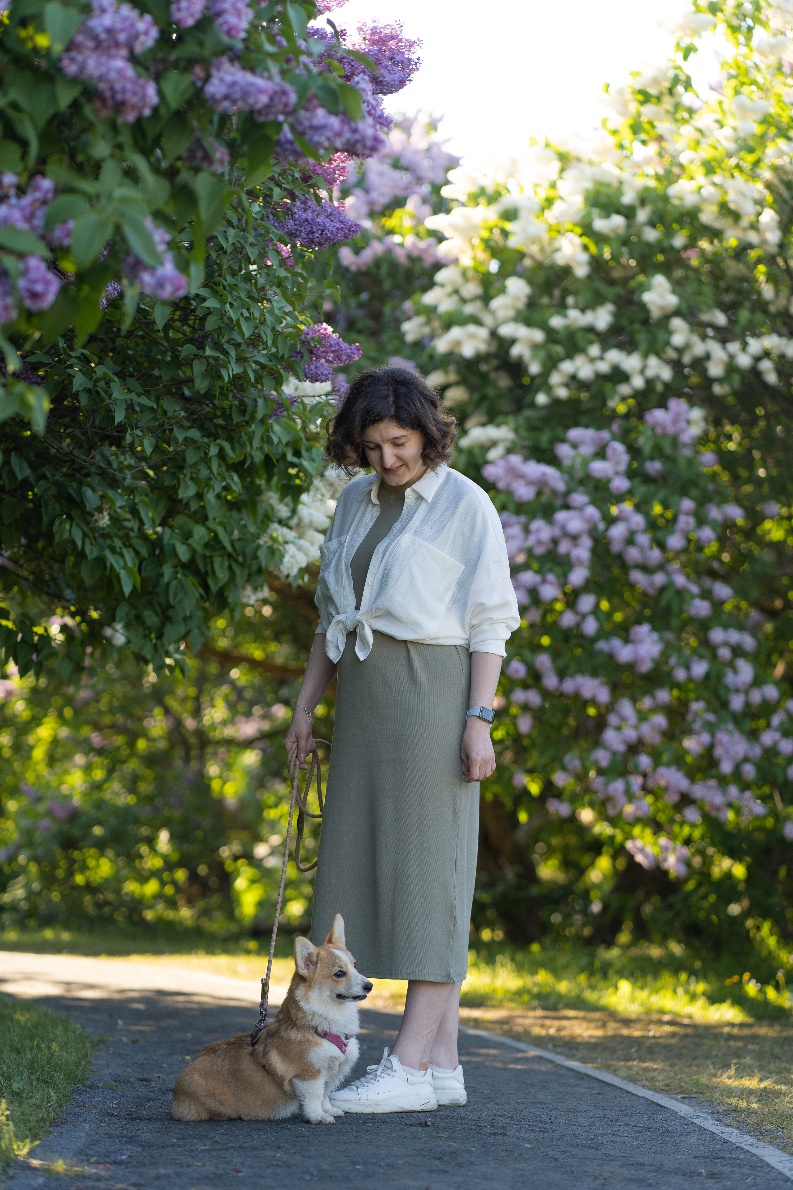 Полина и Стеша, Сиреневый сад. Свадебный фотограф в Москве Анна Полушина