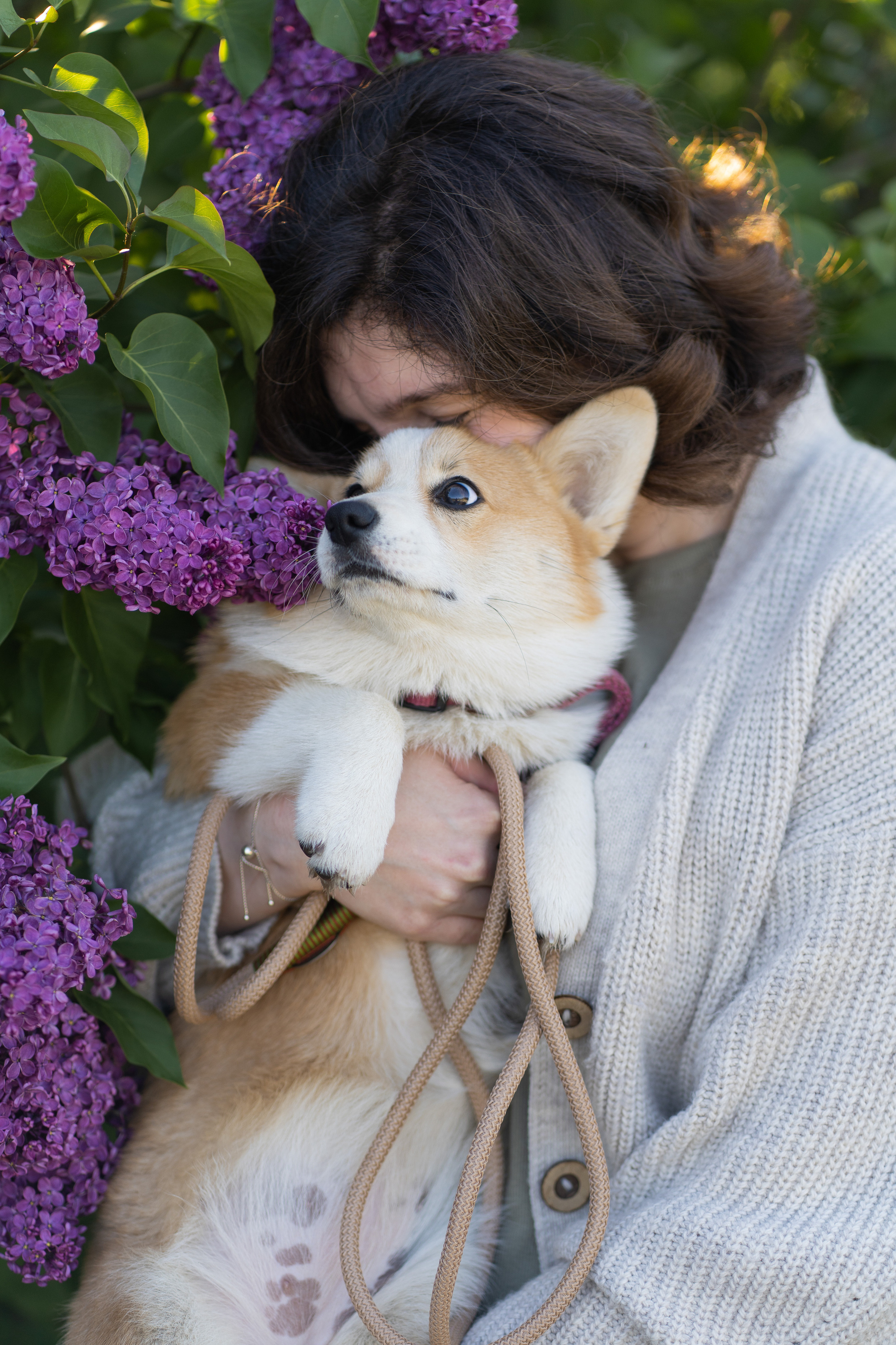 Полина и Стеша, Сиреневый сад. Свадебный фотограф в Москве Анна Полушина