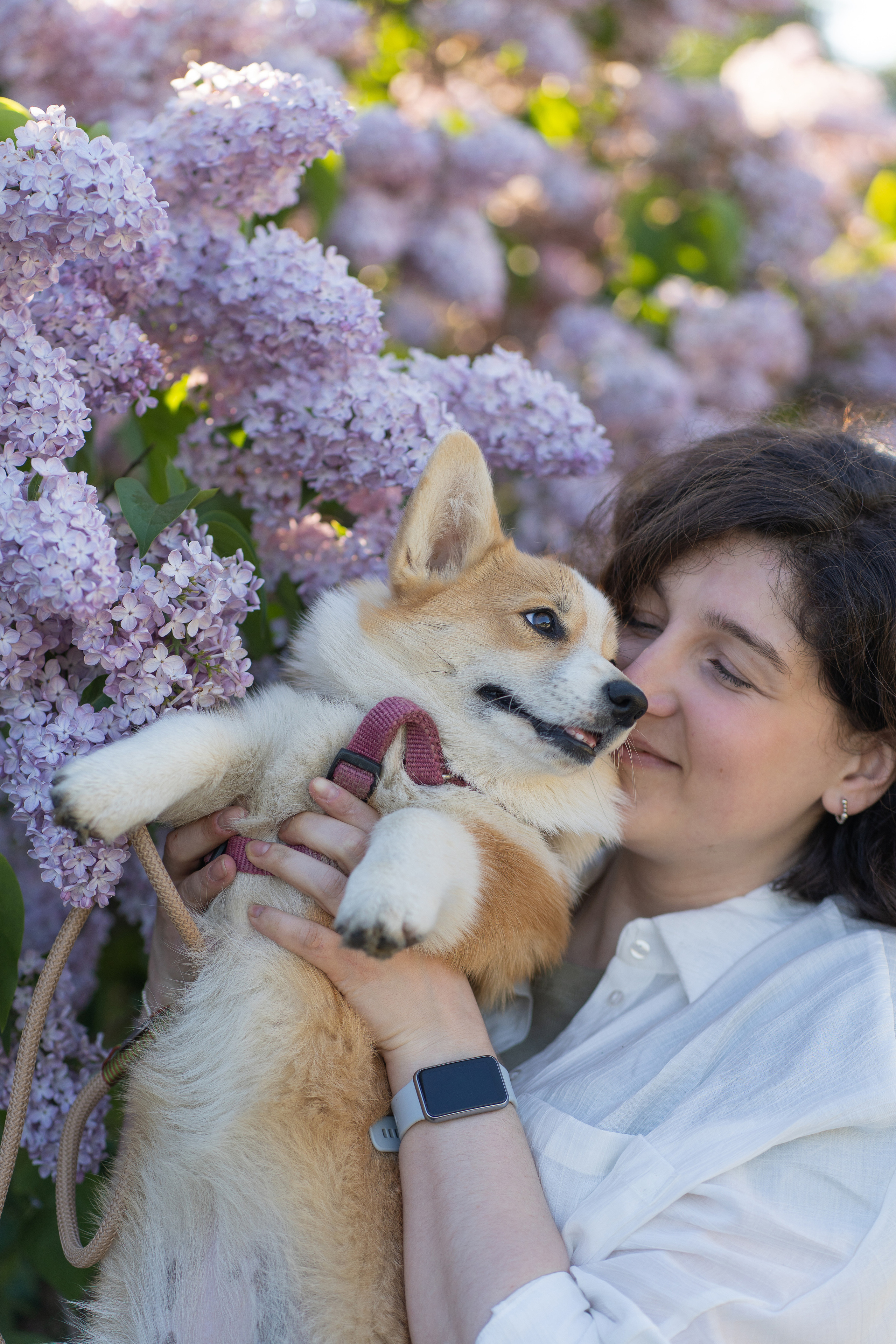 Полина и Стеша, Сиреневый сад. Свадебный фотограф в Москве Анна Полушина