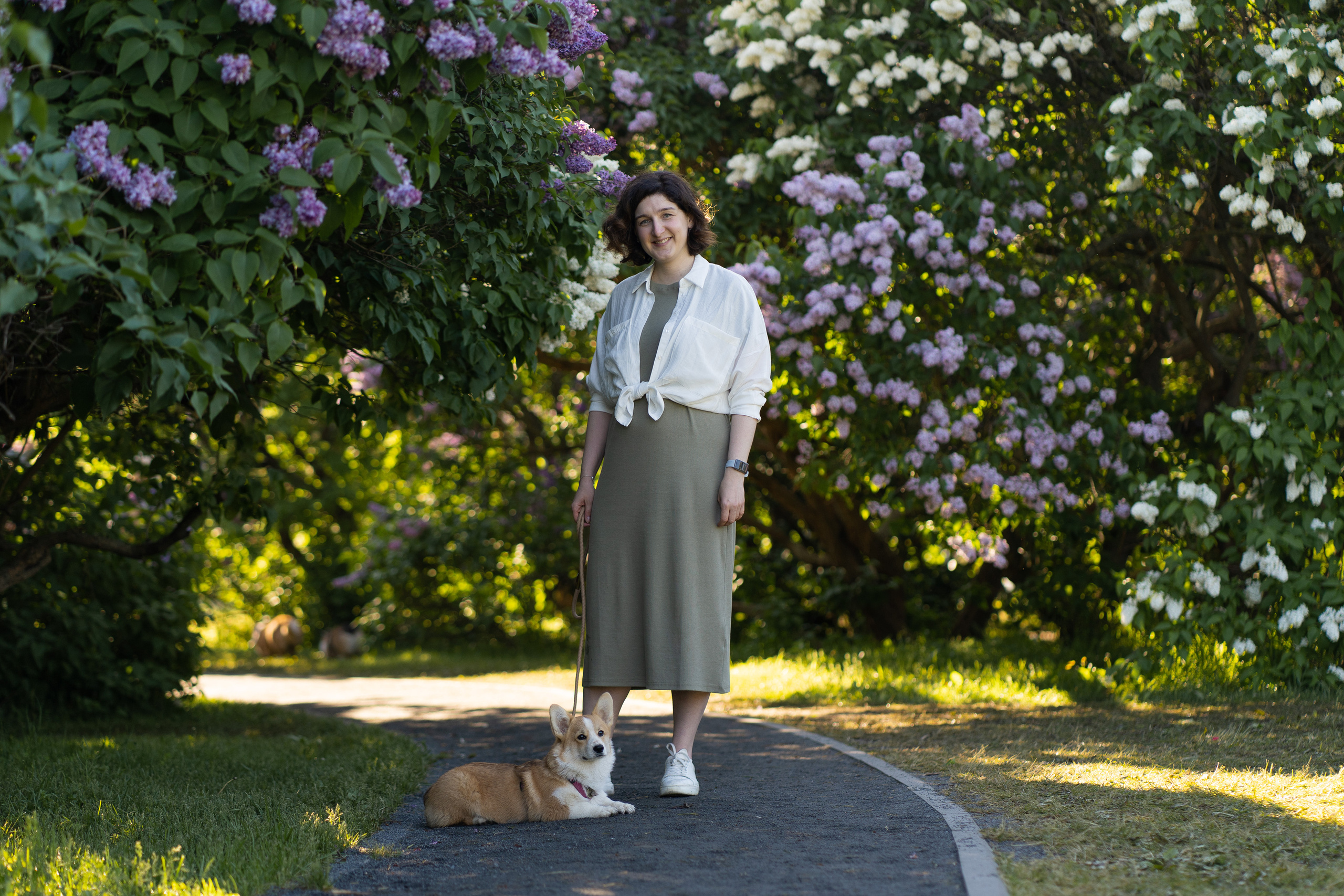 Полина и Стеша, Сиреневый сад. Свадебный фотограф в Москве Анна Полушина