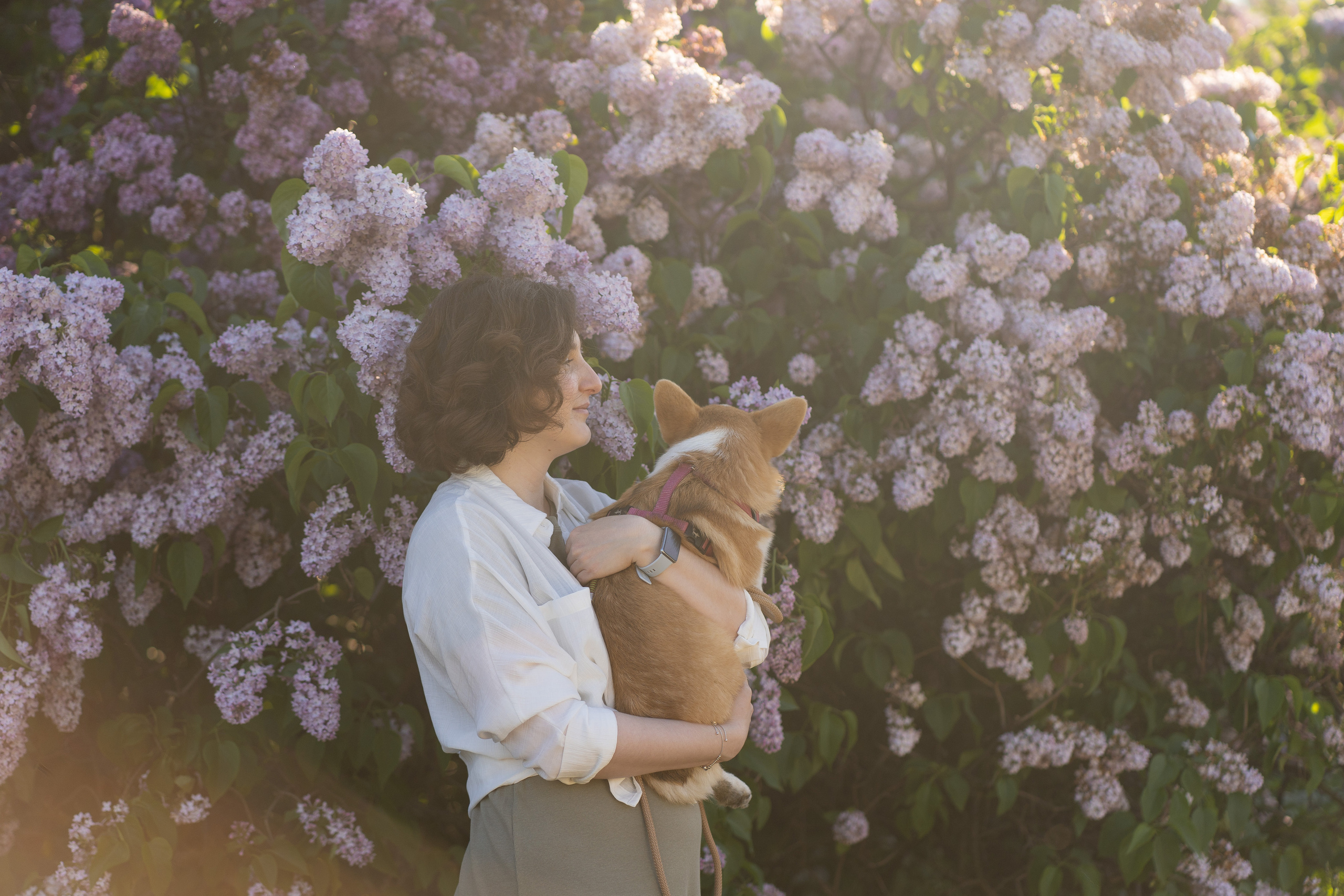 Полина и Стеша, Сиреневый сад. Свадебный фотограф в Москве Анна Полушина
