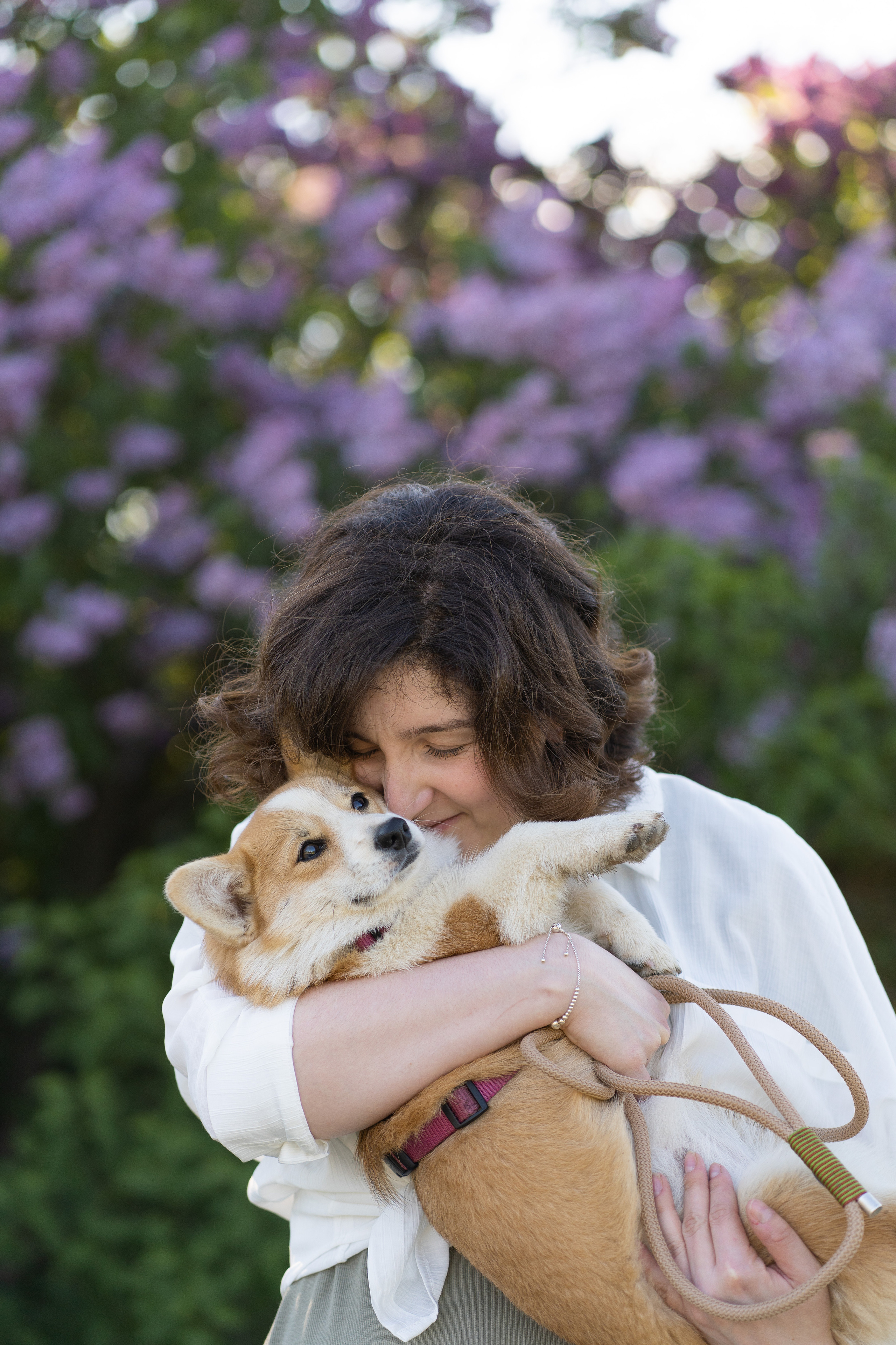 Полина и Стеша, Сиреневый сад. Свадебный фотограф в Москве Анна Полушина