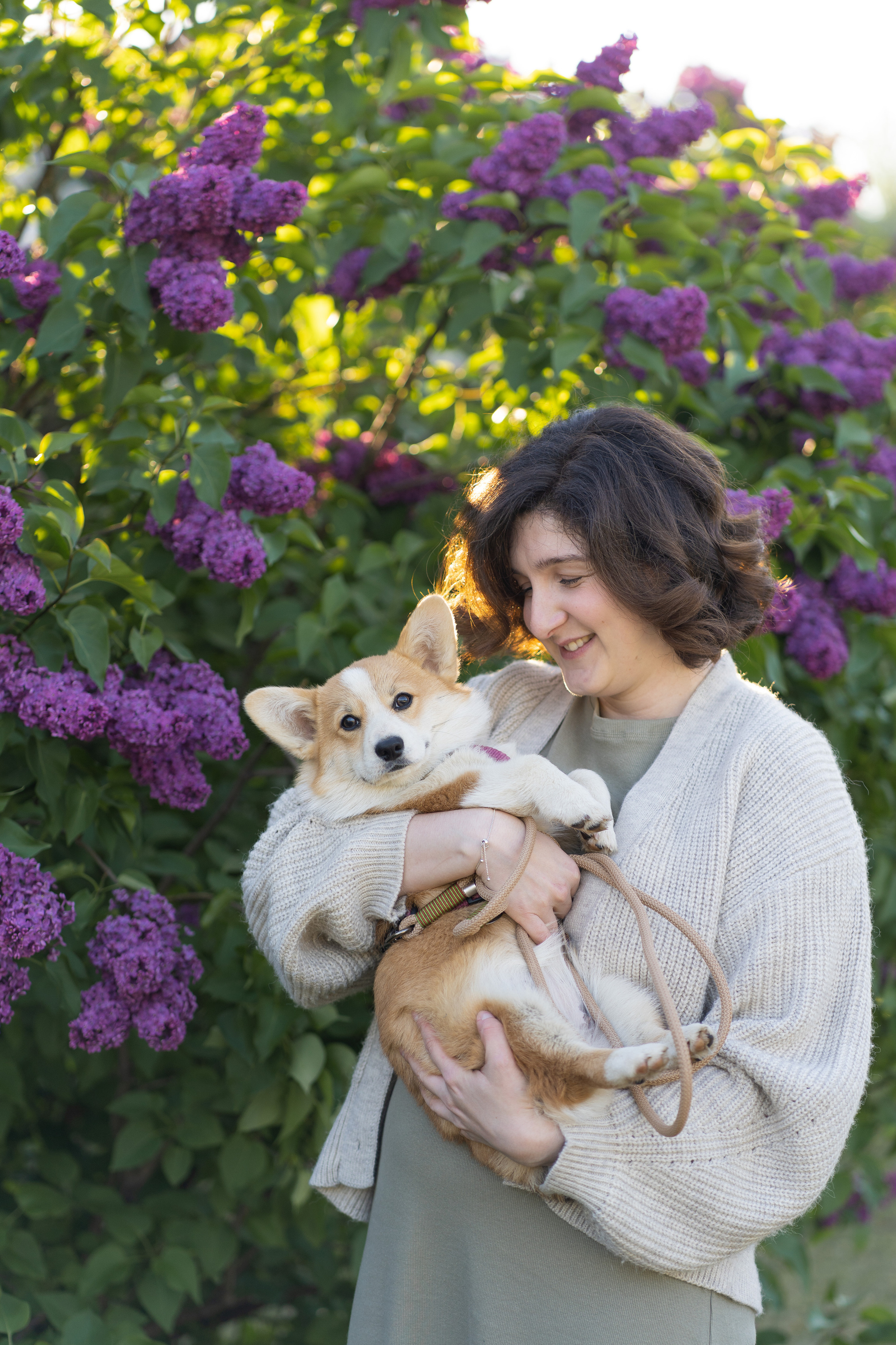 Полина и Стеша, Сиреневый сад. Свадебный фотограф в Москве Анна Полушина