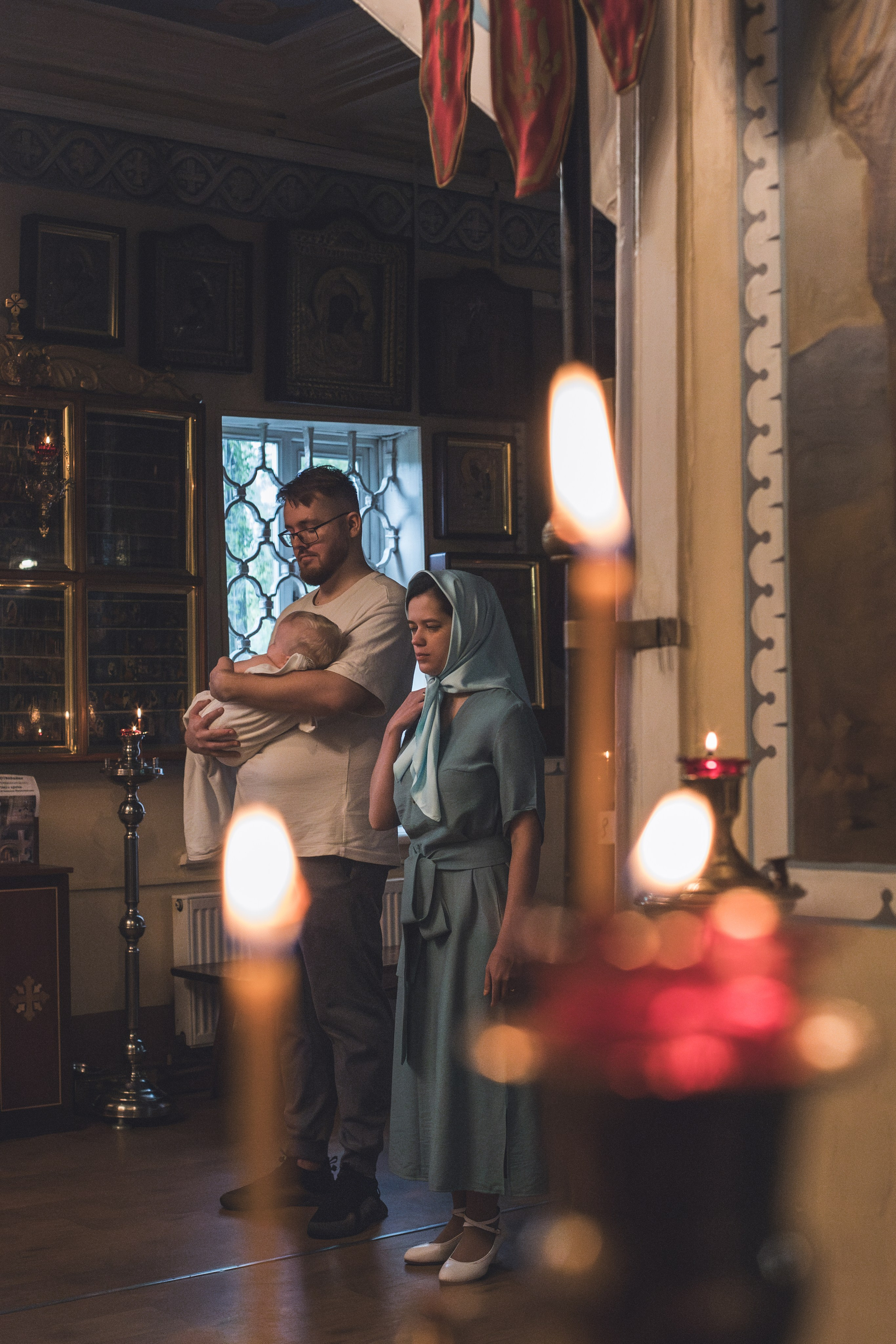 Крещение Любови | Церковь Великомученика и Победоносца Георгия. Фотограф на венчание, крещение в Москве| Ивантеевке| Пушкино