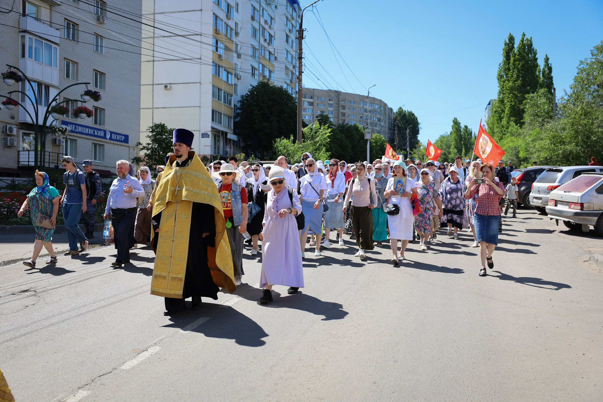 Многодневный крестный ход в Вавилов Дол. Саратовское Северо-Западное благочиние