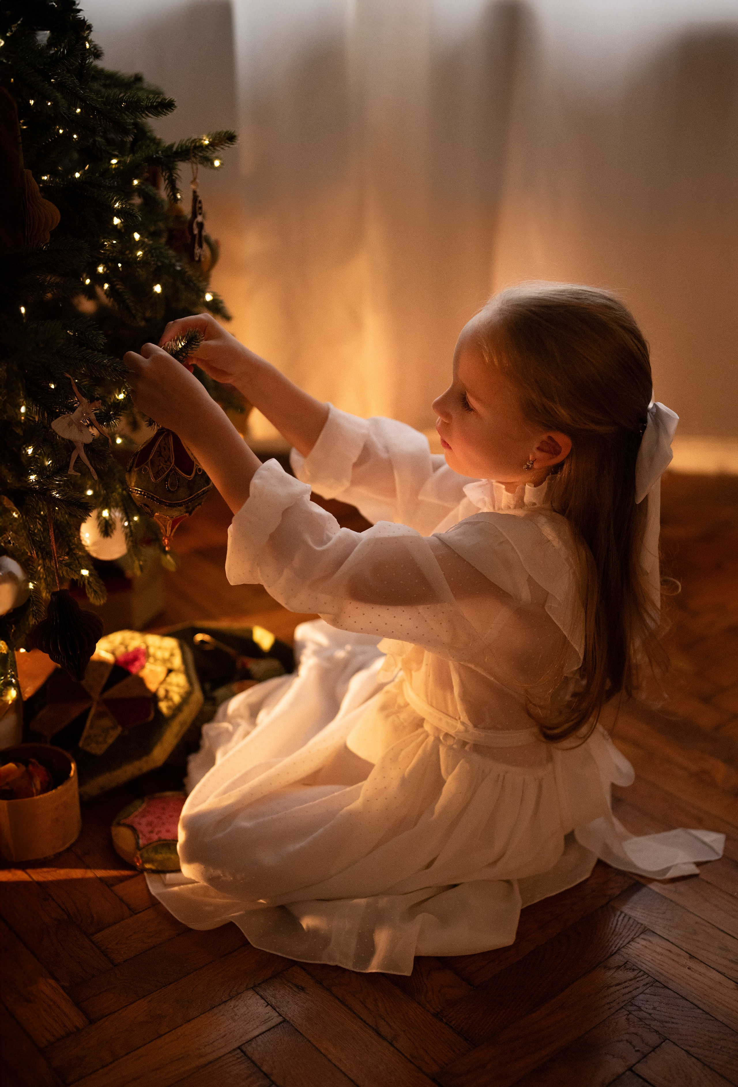 Новый год в винтажном стиле. Семейный и детский фотограф в Москве Анна Оськина