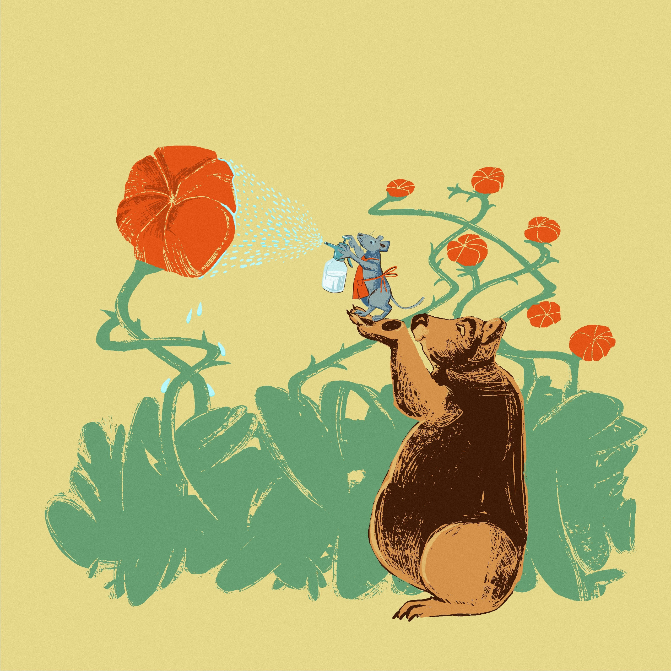 Peactober 2024. Детская иллюстрация 