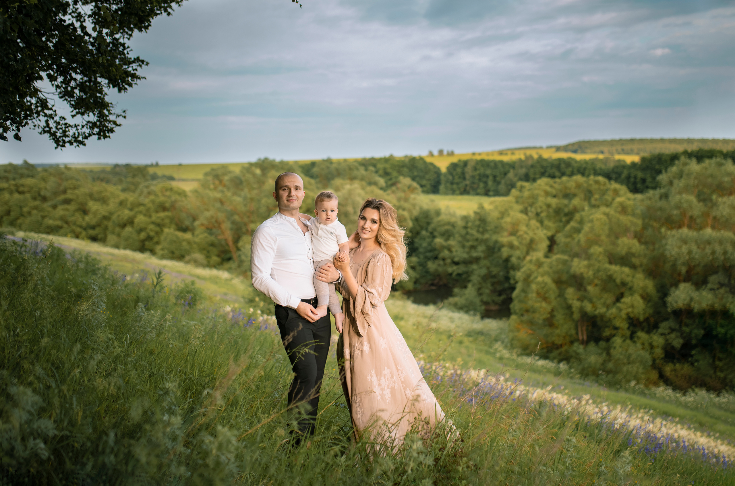 Фотопрогулка для Павла, Ольги и маленького Саши. Женский семейный фотограф Тула Москва Захарова Анна