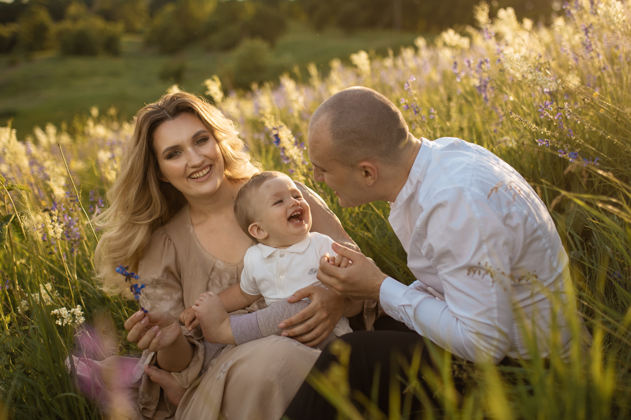 Фотопрогулка для Павла, Ольги и маленького Саши. Женский семейный фотограф Тула Москва Захарова Анна