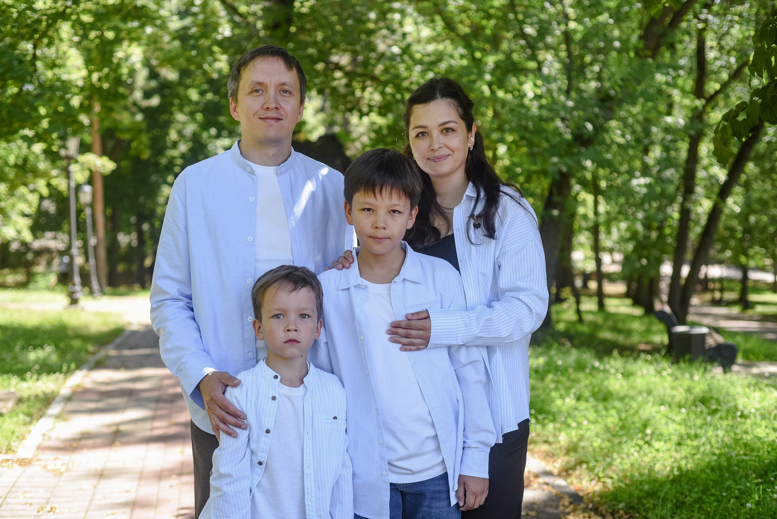 Семейная съемка в парке. Семейный и свадебный фотограф в г. Уфа Динара