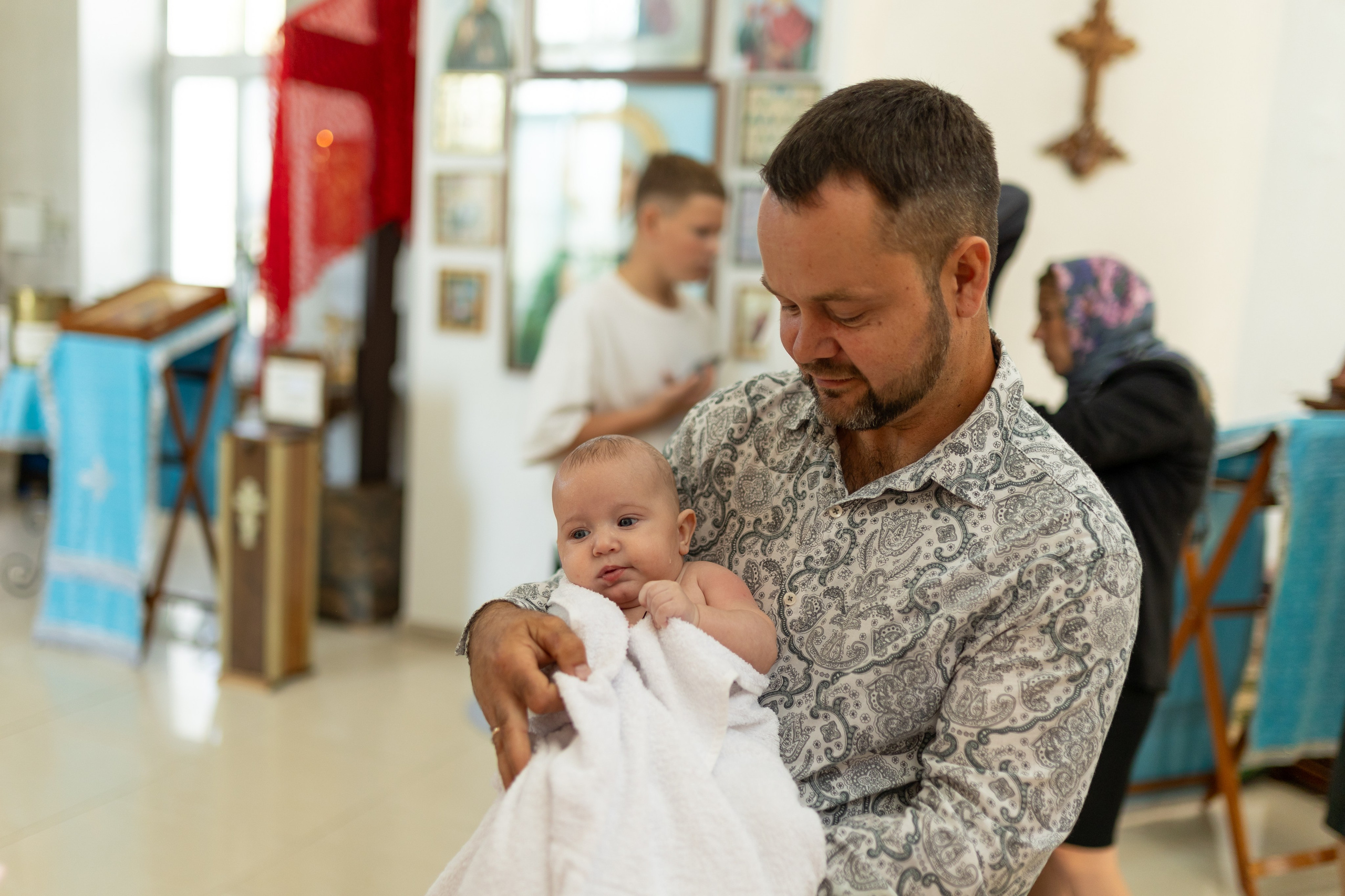 Крещение Артёма (все фото с таинсвта крещения). Фотограф новорожденных. Детский и семейный фотограф Марьяна Юдина