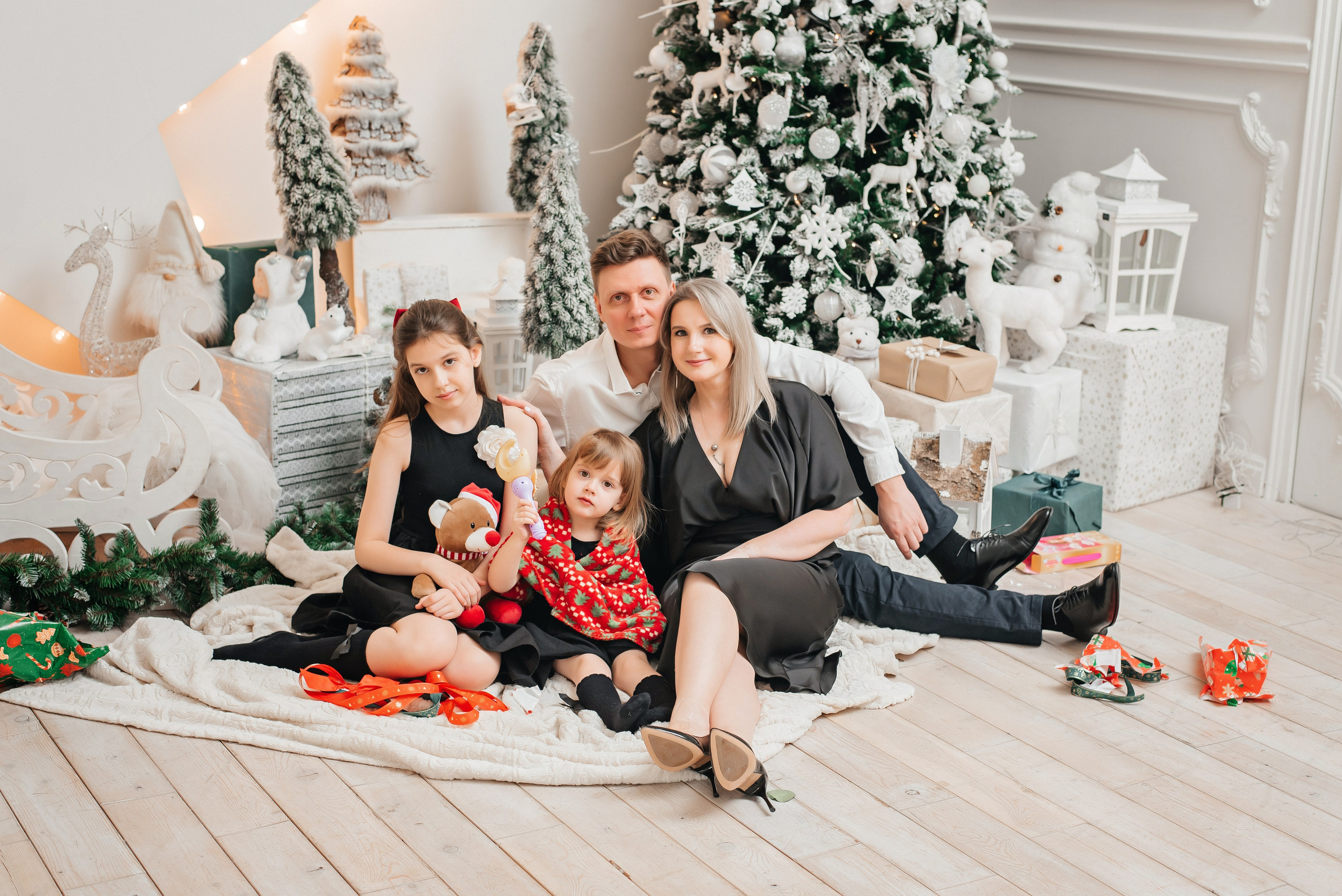 Новый год семьи Виктории. Детский и семейный фотограф выпускной альбом Приморско-Ахтарск