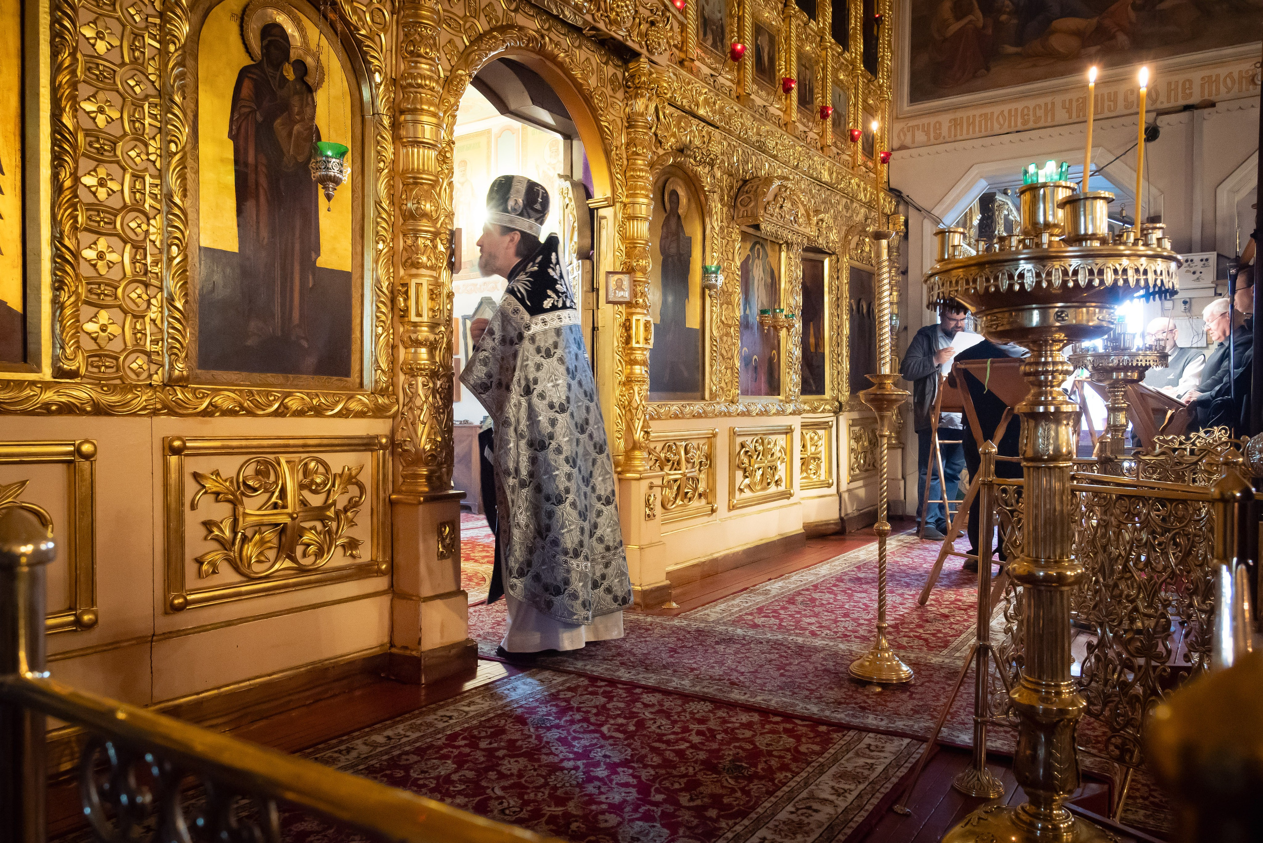Богородский храм. Вынос Плащаницы. Антон и Татьяна Денисенко — В храме