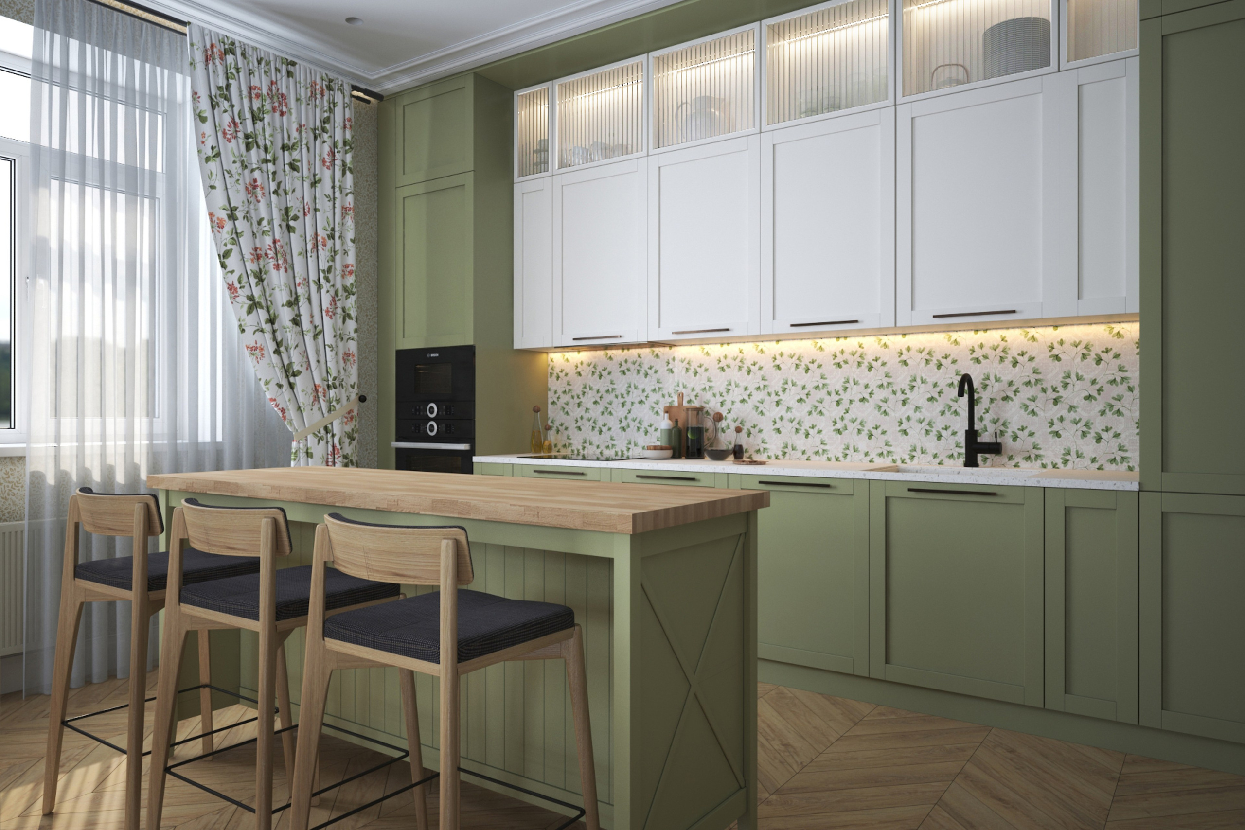 Интерьер загородного дома в стиле прованс. RASEN DESIGN. Архитектурные проекты зданий, интерьеров и благоустройства