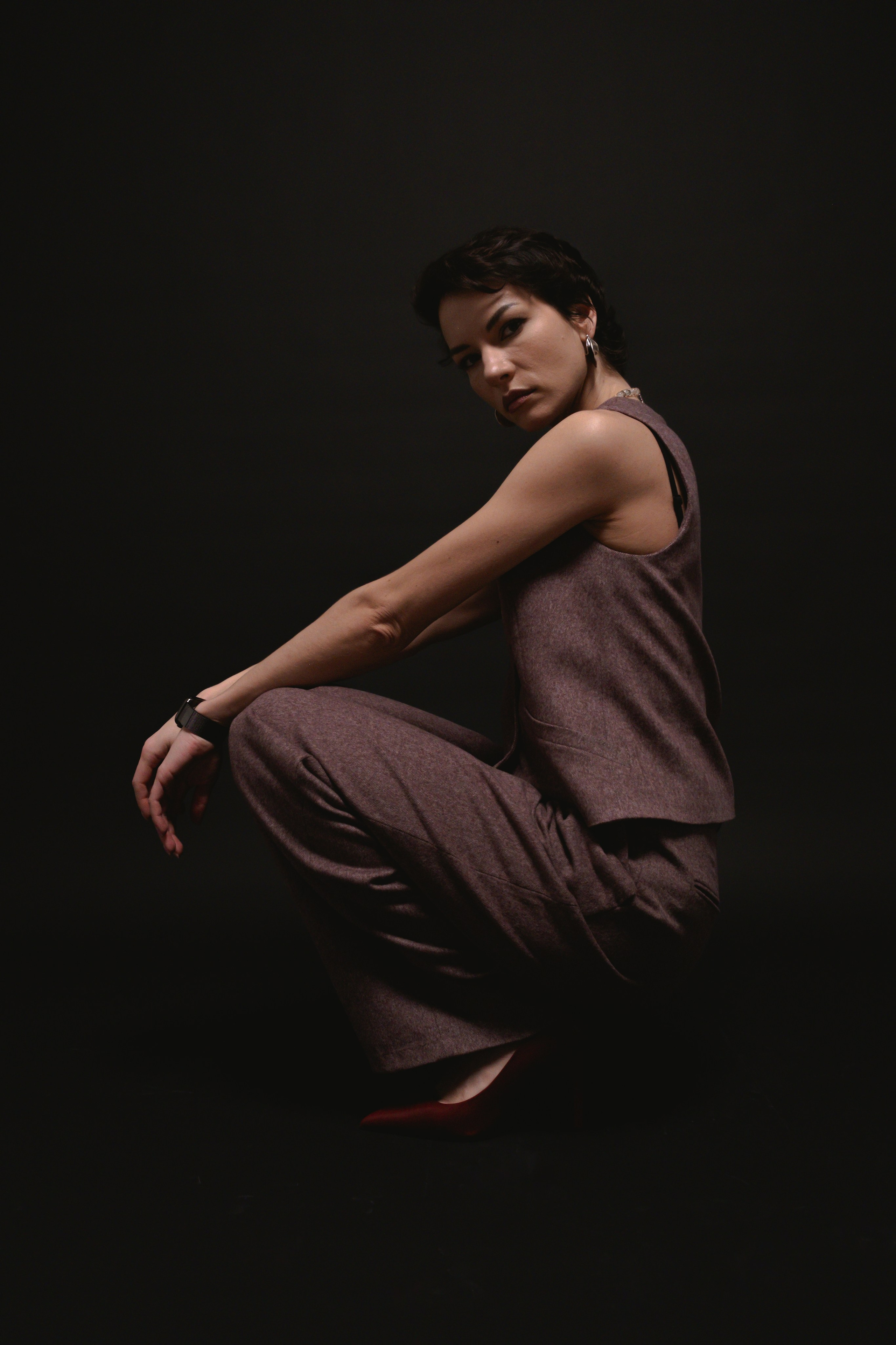 Женская студийная фотосессия