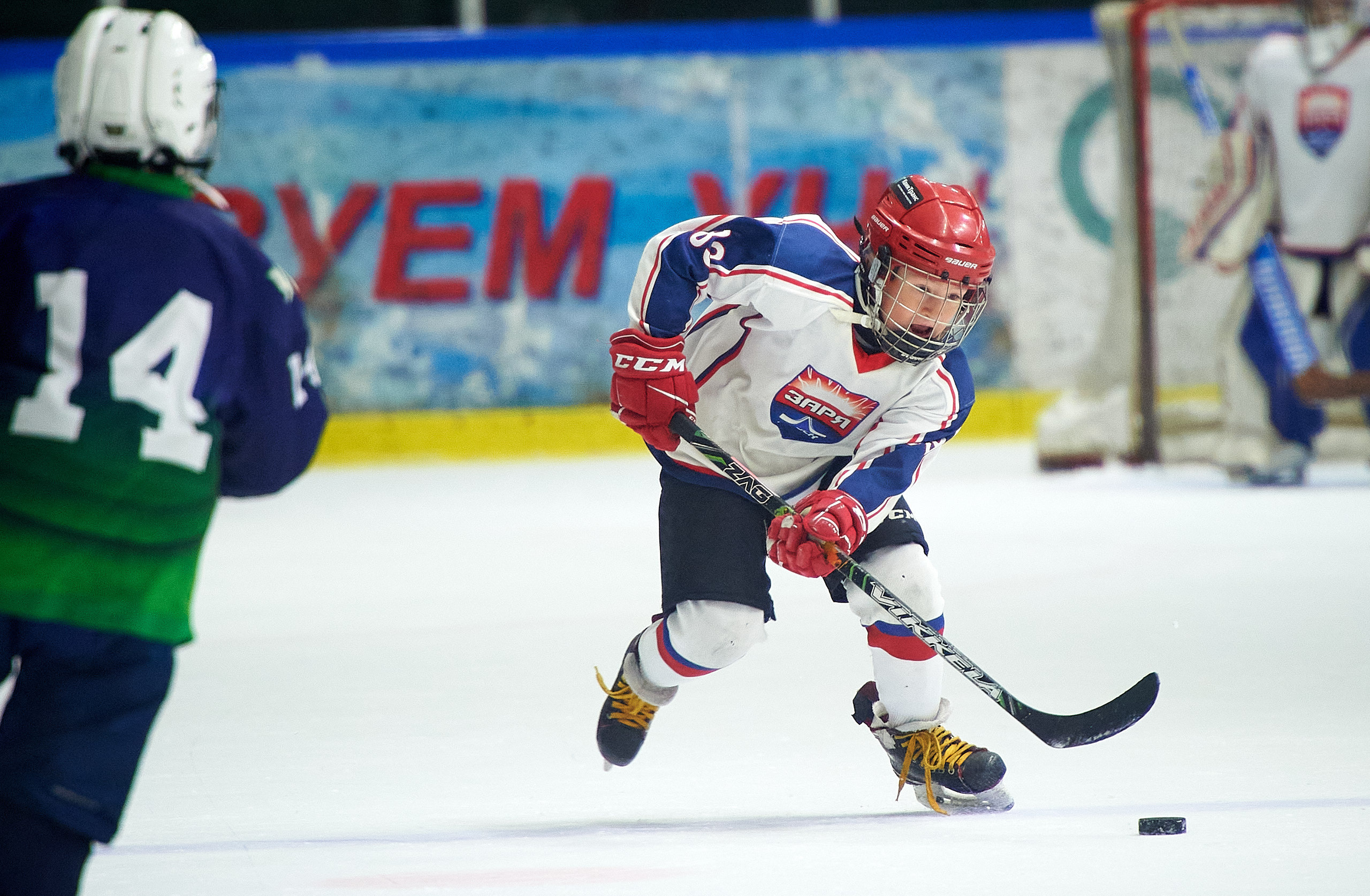 Хоккей. Фрагменты съемки для ХК Заря-2013. Спортивный репортажный фотограф в Ижевске Сергей Мерзляков